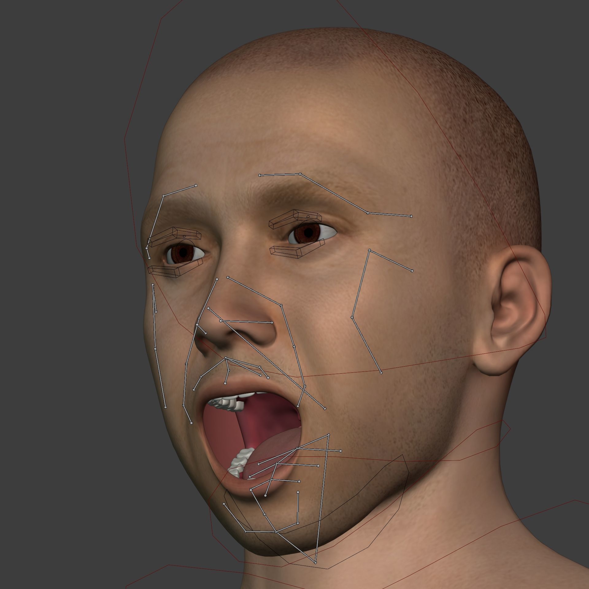 Athlete - MMA Fighter - UFC - Martial Art - Box - Kickboxing Low-poly 3D model_26