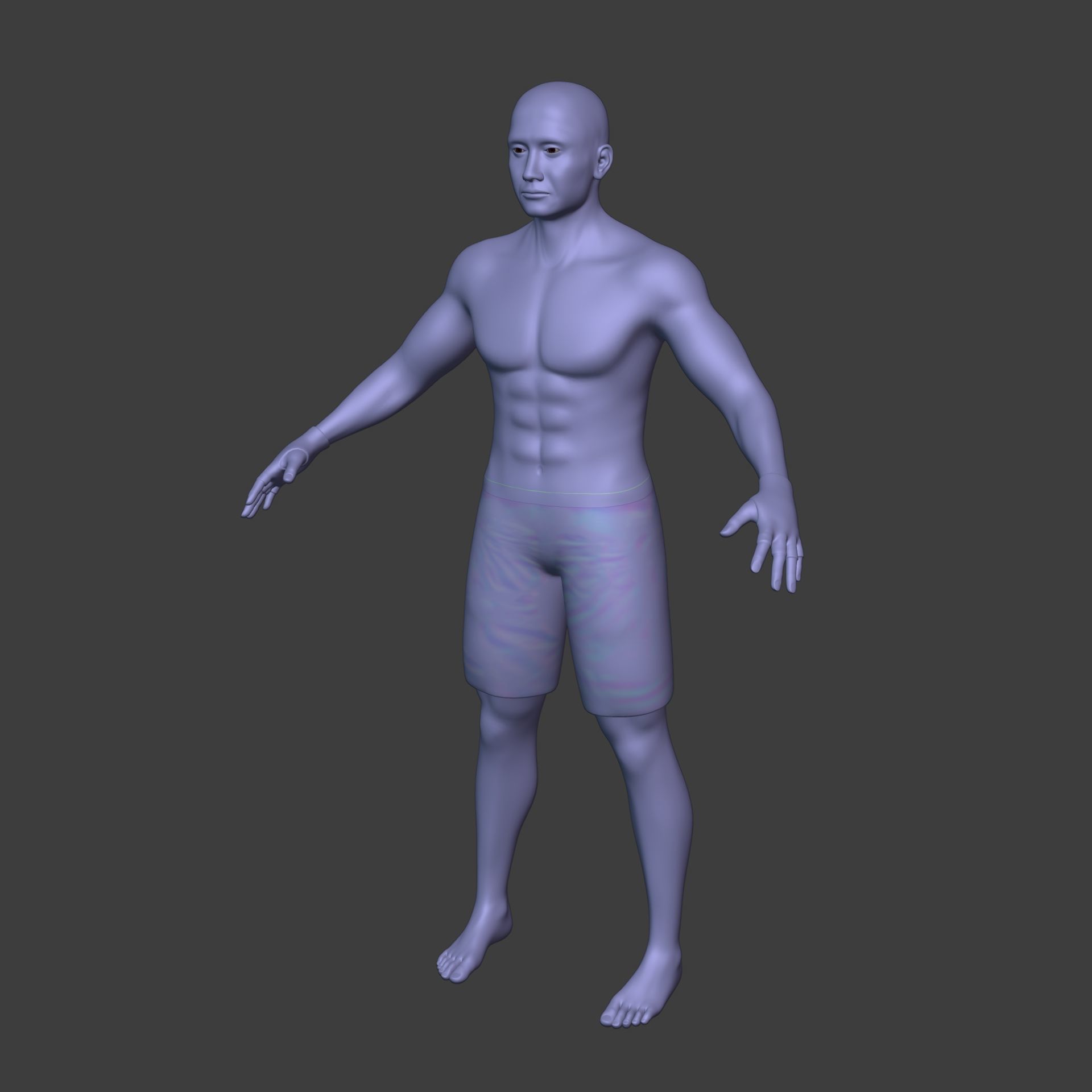 Athlete - MMA Fighter - UFC - Martial Art - Box - Kickboxing Low-poly 3D model_13