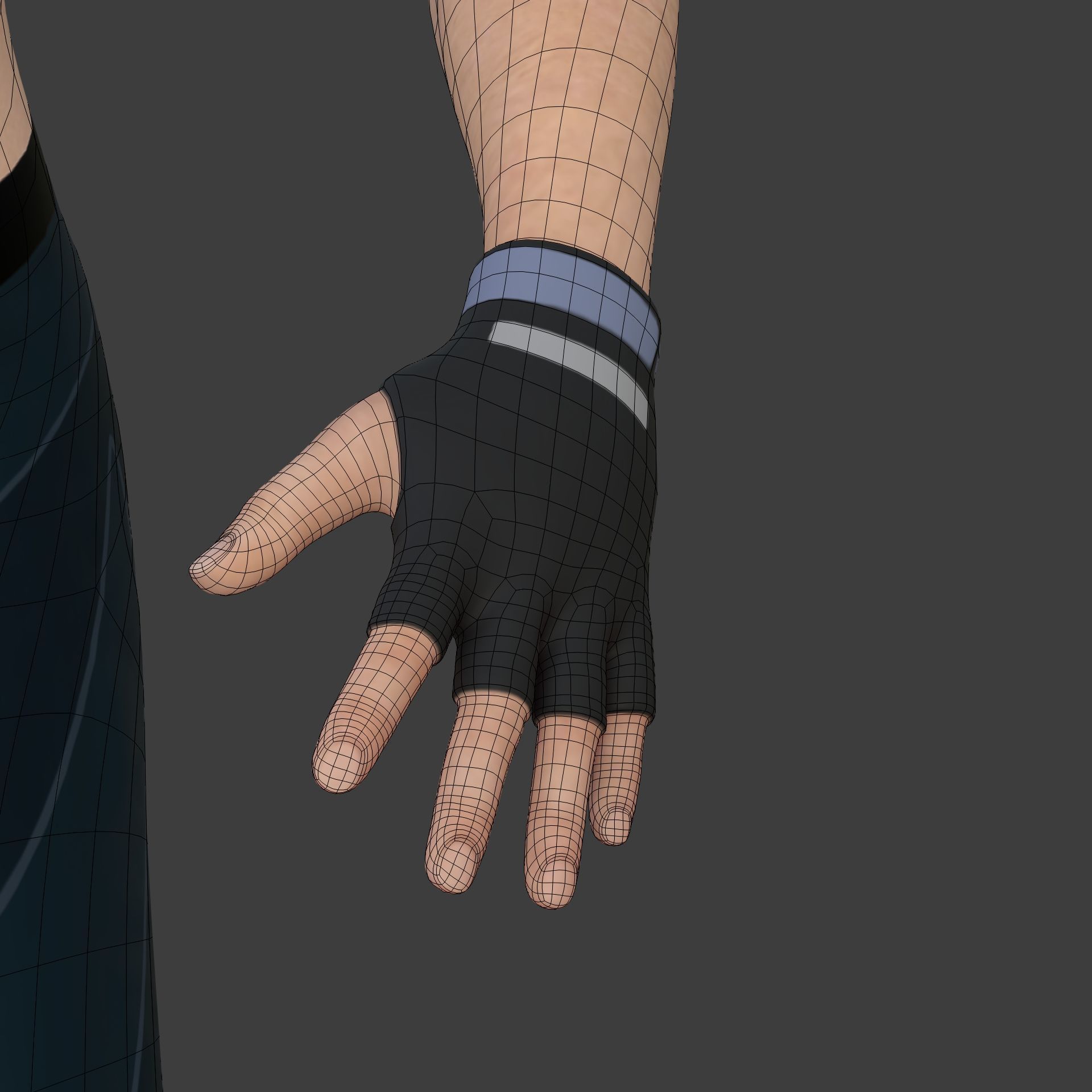 Athlete - MMA Fighter - UFC - Martial Art - Box - Kickboxing Low-poly 3D model_35