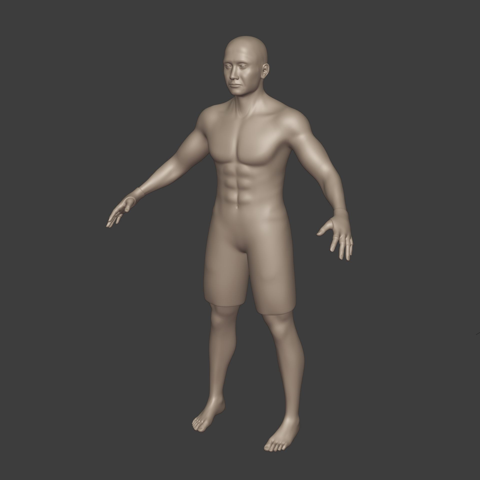 Athlete - MMA Fighter - UFC - Martial Art - Box - Kickboxing Low-poly 3D model_14