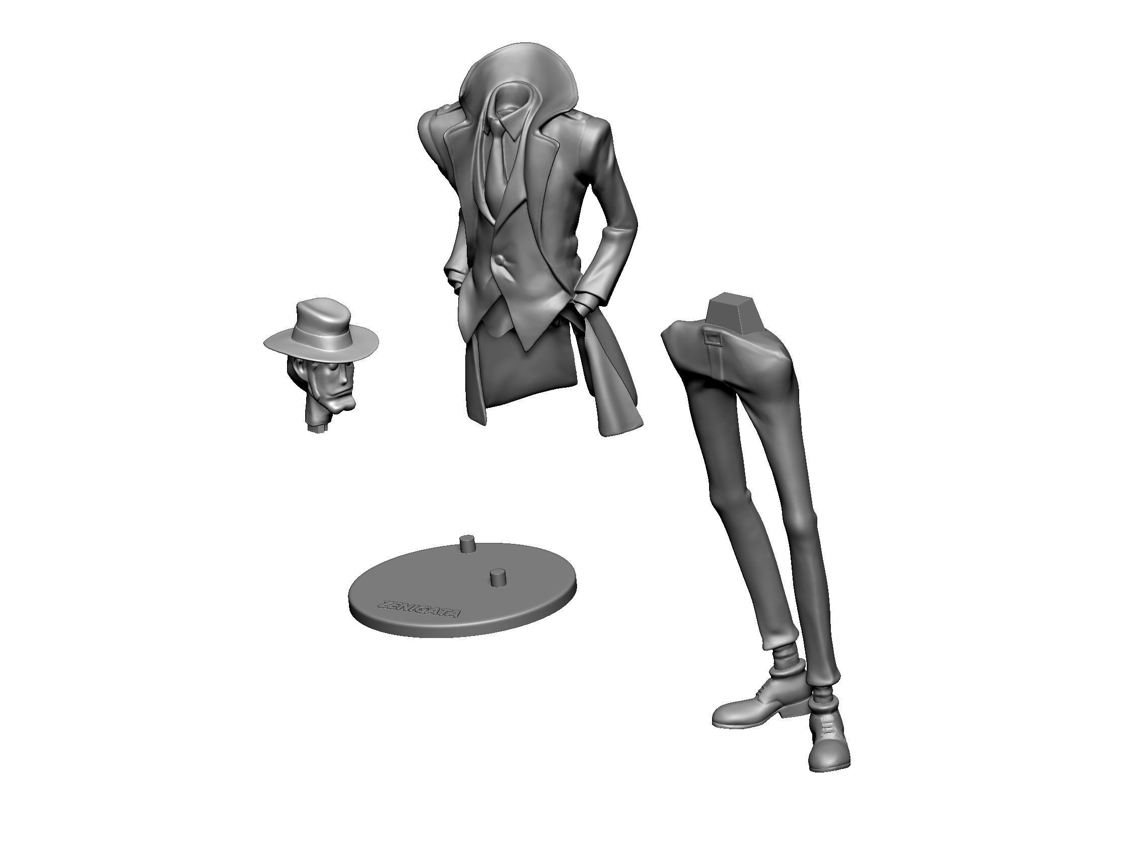 Zenigata 3D print model_1