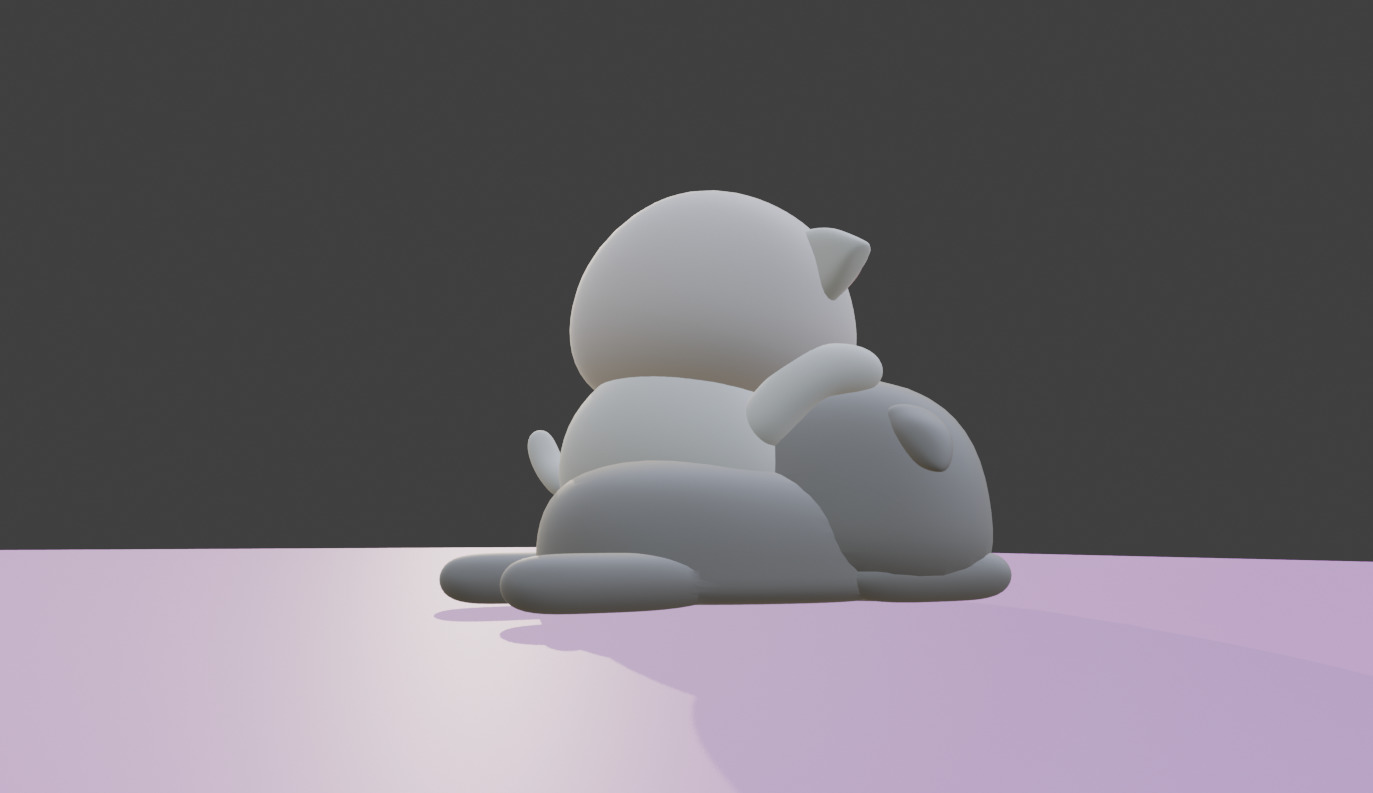 Peach and Goma 3D model_2