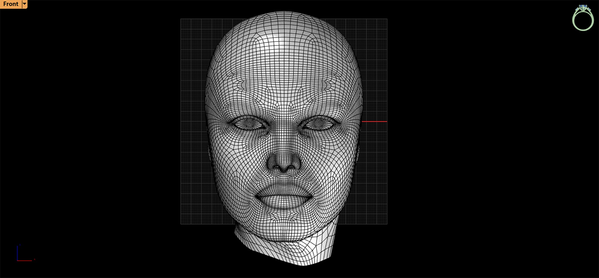 Real Size Head 3D model_12