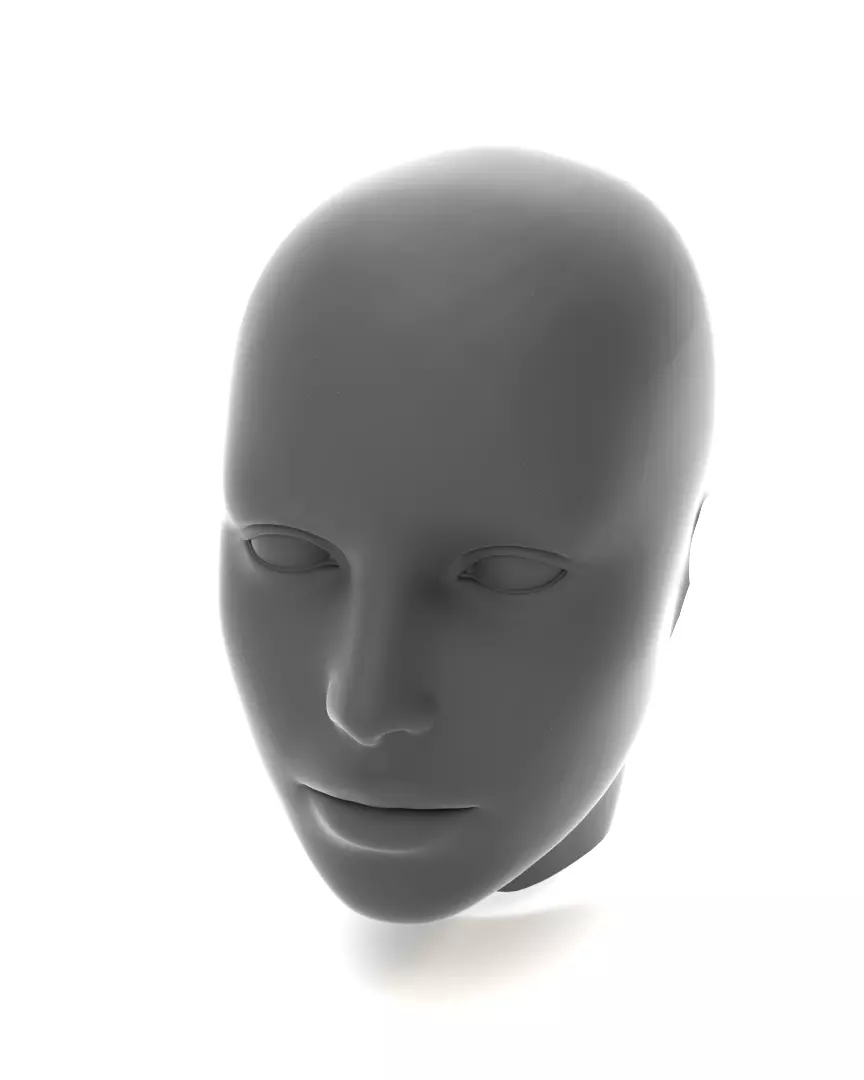 Real Size Head 3D model_0