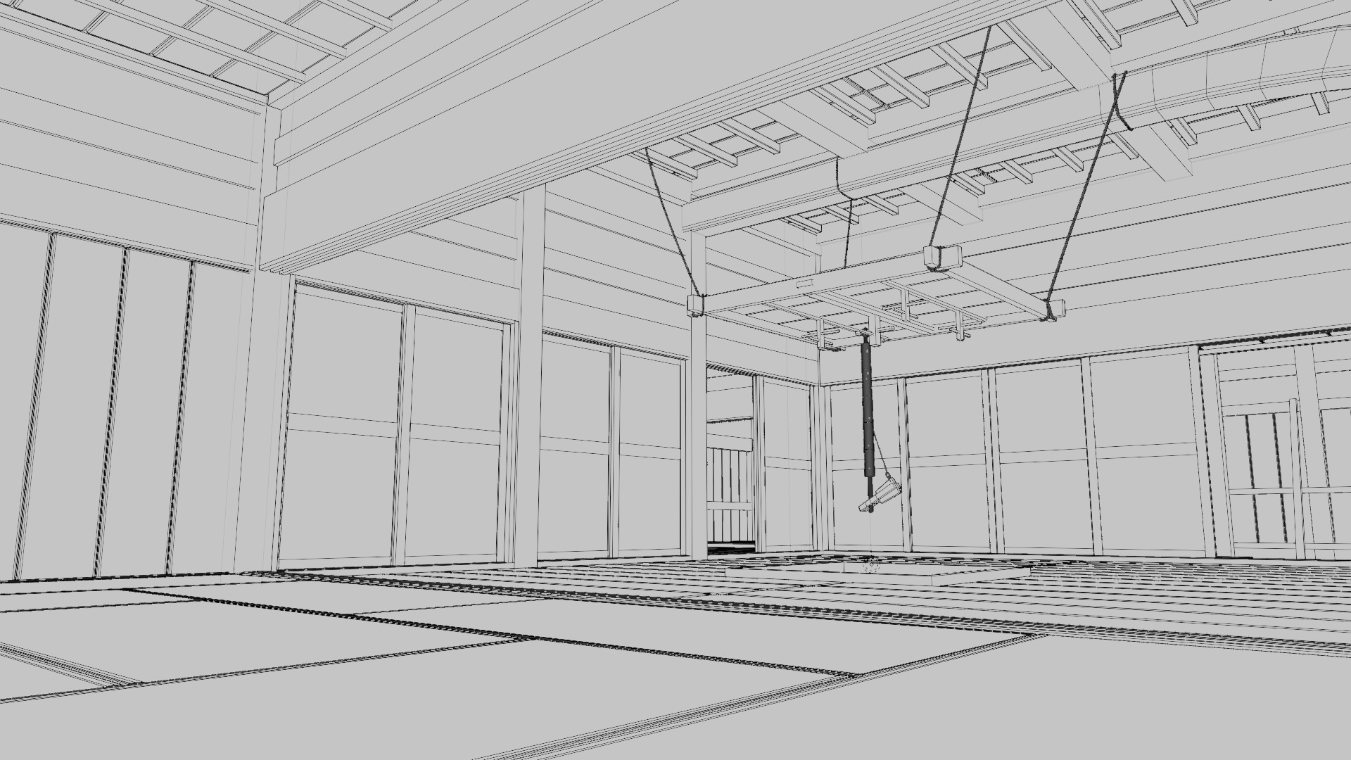 Japanese important cultural properties Ooto house 3D model_13