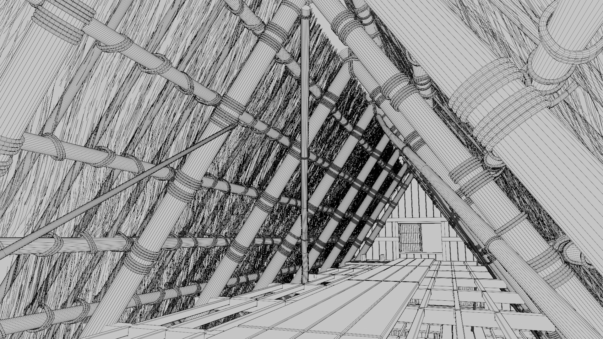 Japanese important cultural properties Ooto house 3D model_16