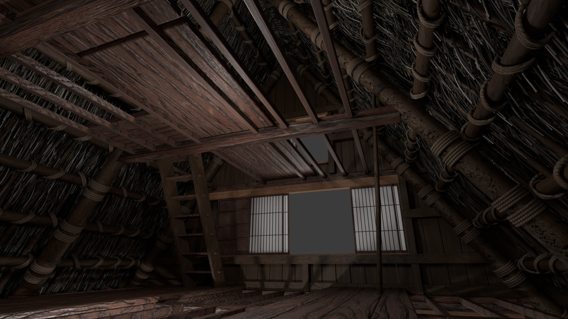 Japanese important cultural properties Ooto house 3D model_6