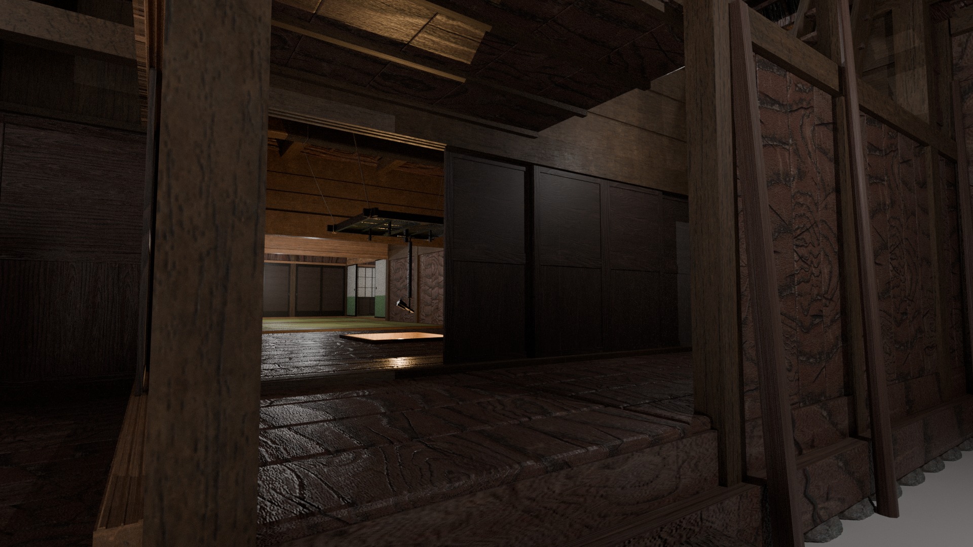 Japanese important cultural properties Ooto house 3D model_1