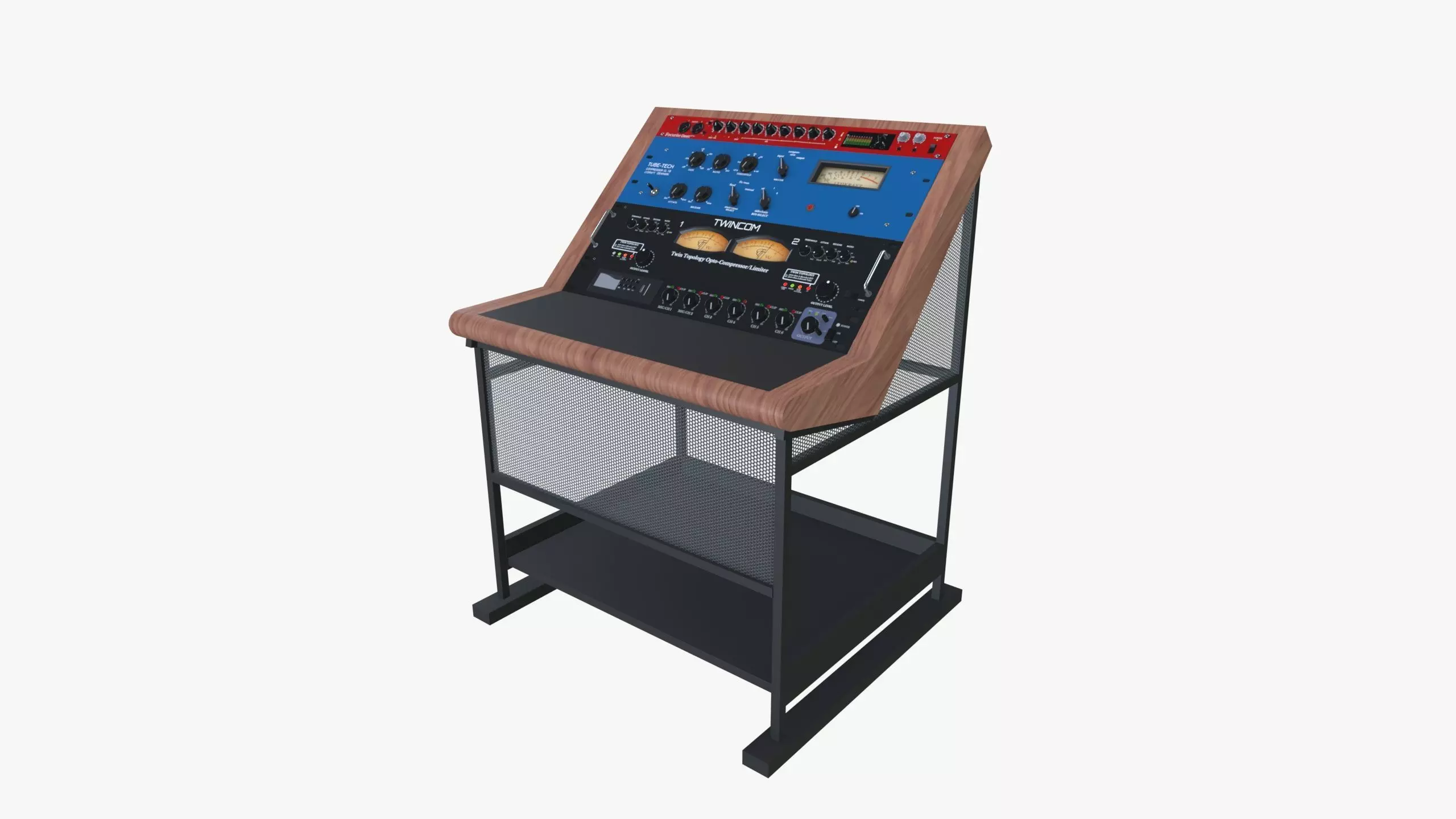 Audio compressor Low-poly 3D model
