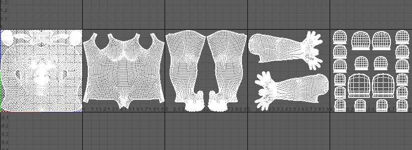 Zulu Warrior Set 3D model_2