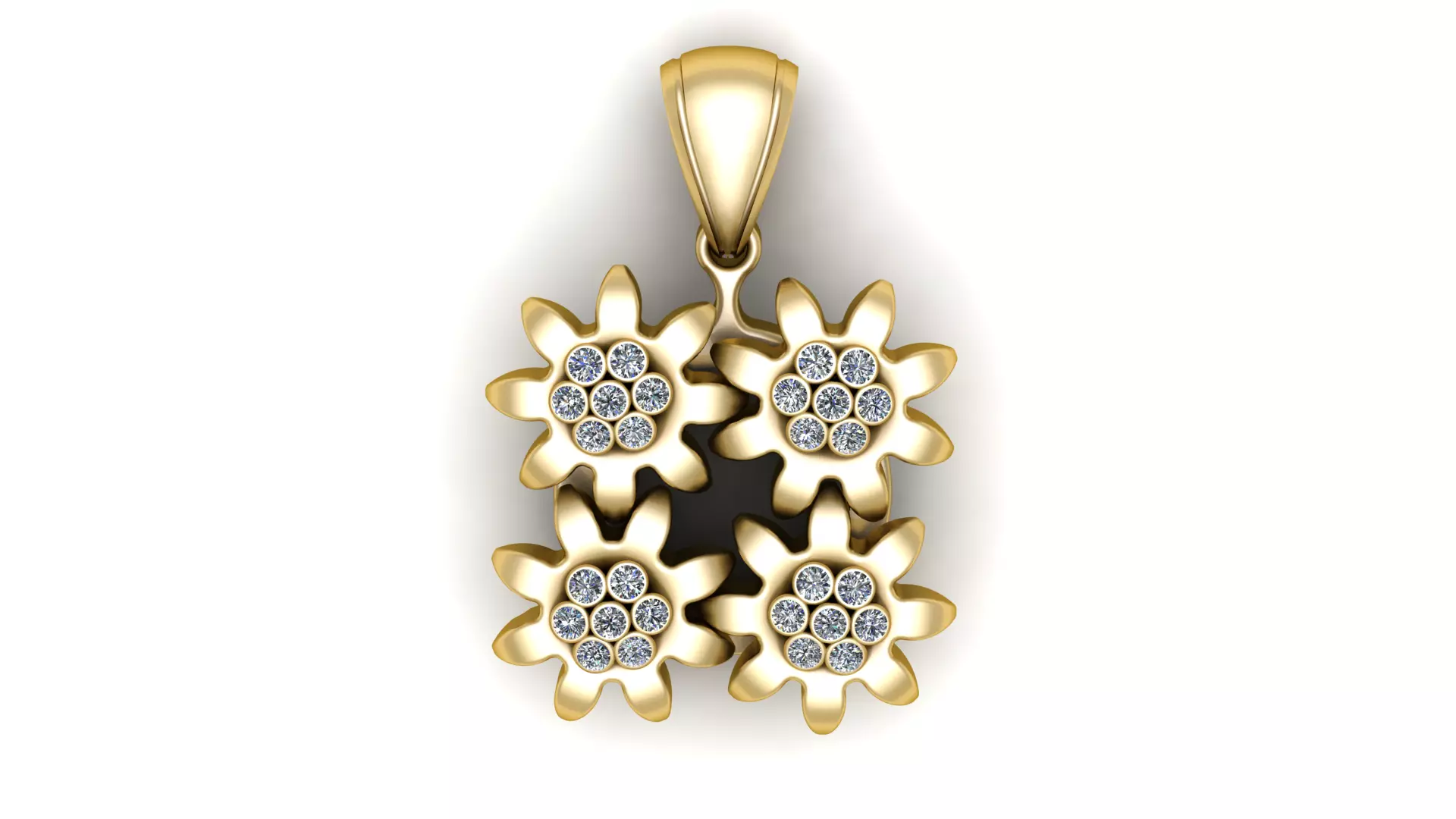 PRECIOUS FLOWERS DESIGN PENDANT 3D PRINTABLE MODEL 3D print model