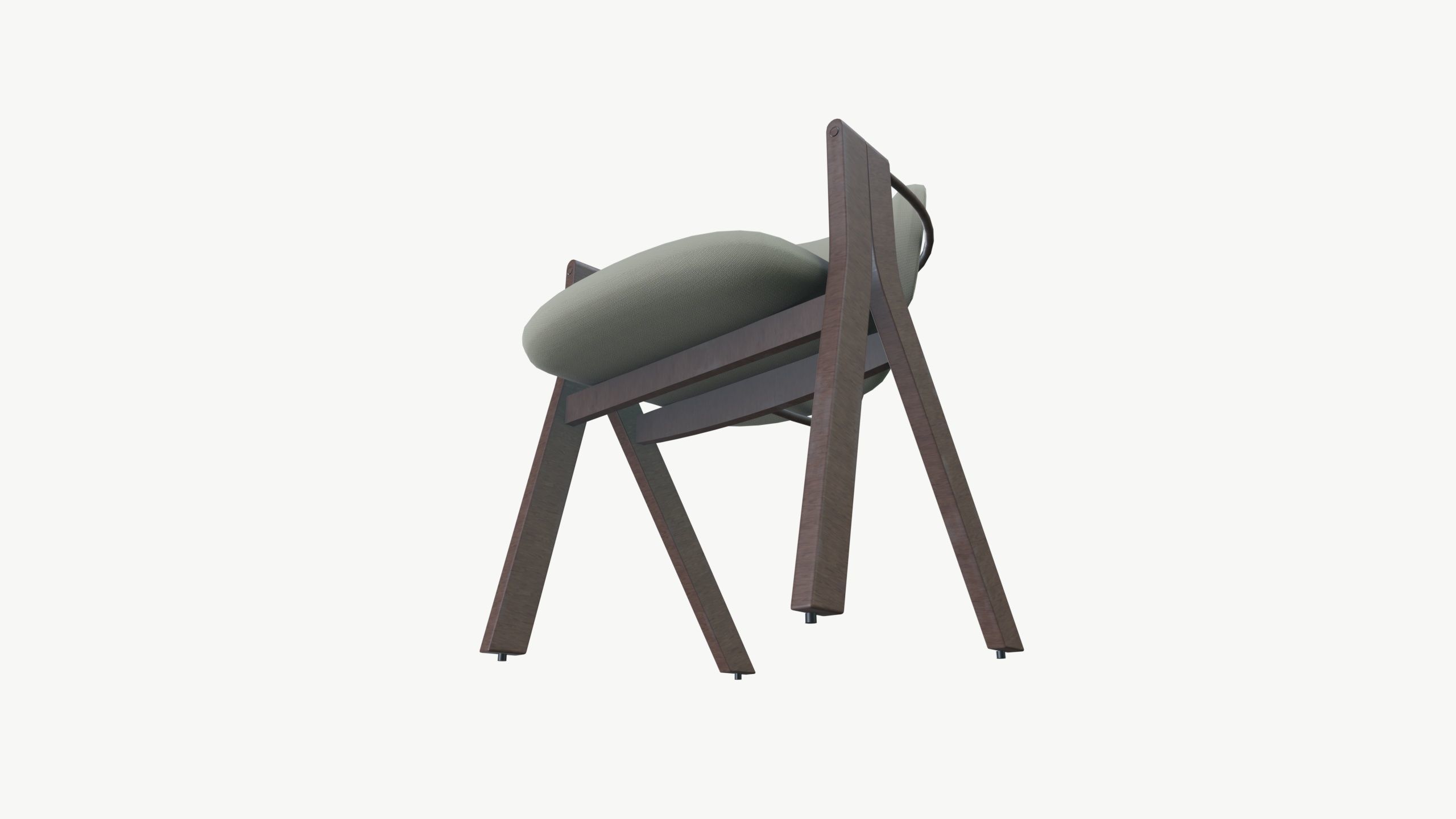 Chair Low-poly 3D model_5