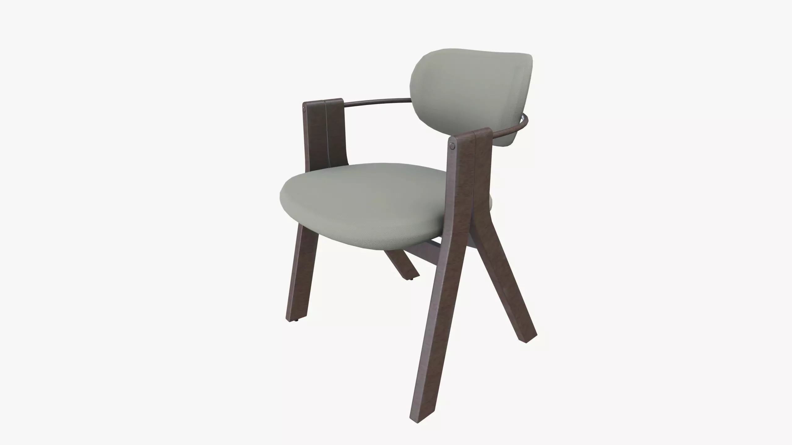 Chair Low-poly 3D model_0