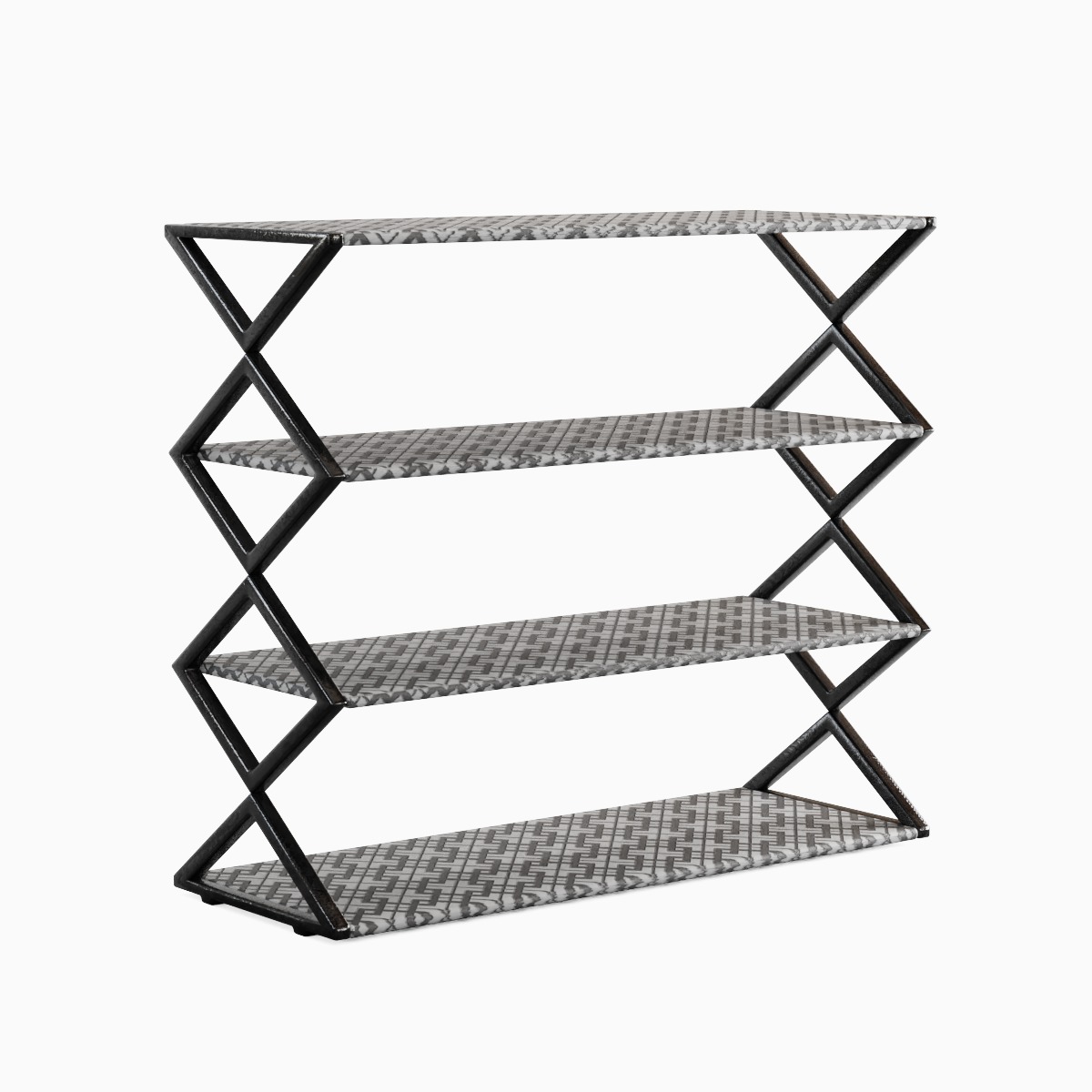 Shoe Rack 01 Low-poly 3D model_2