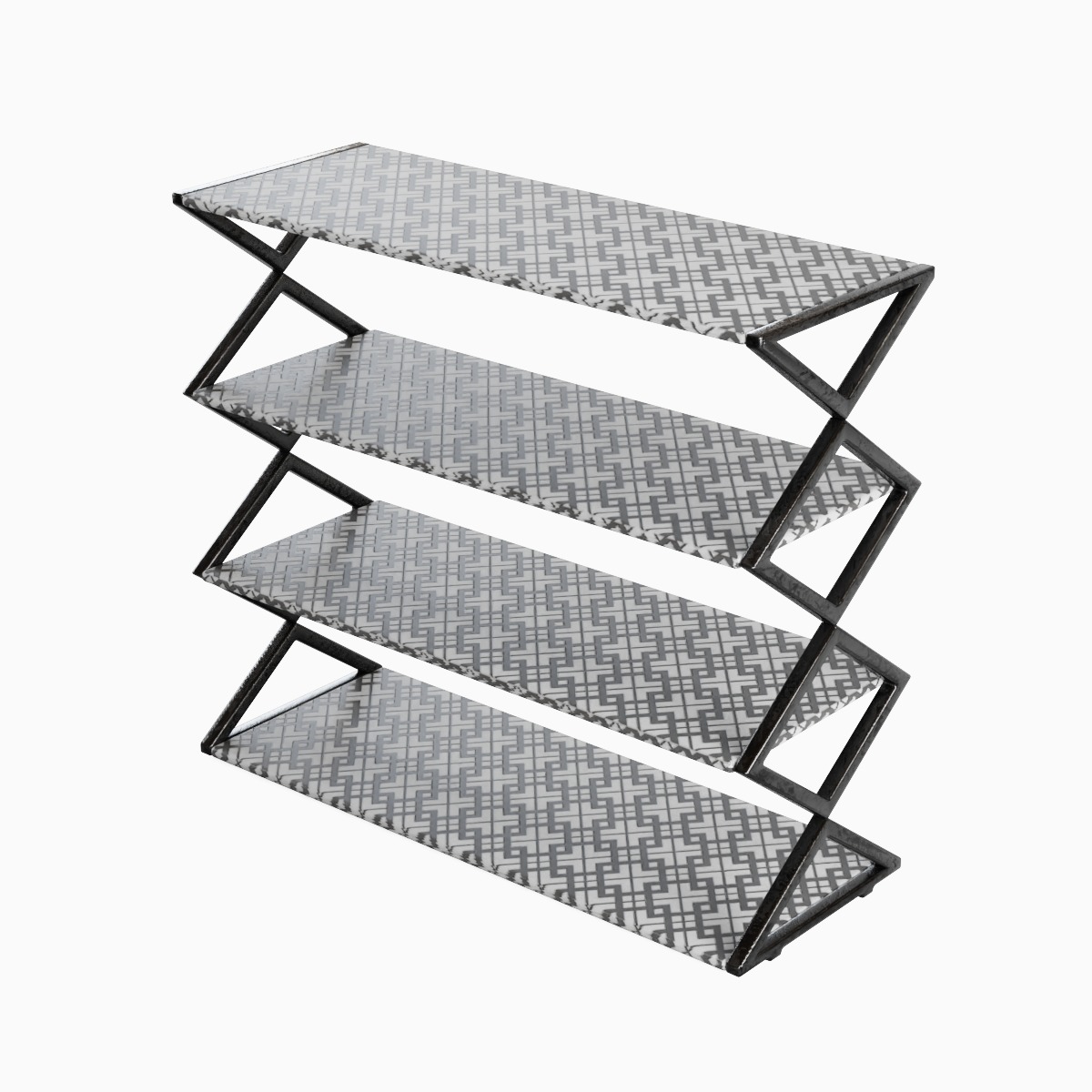Shoe Rack 01 Low-poly 3D model_5