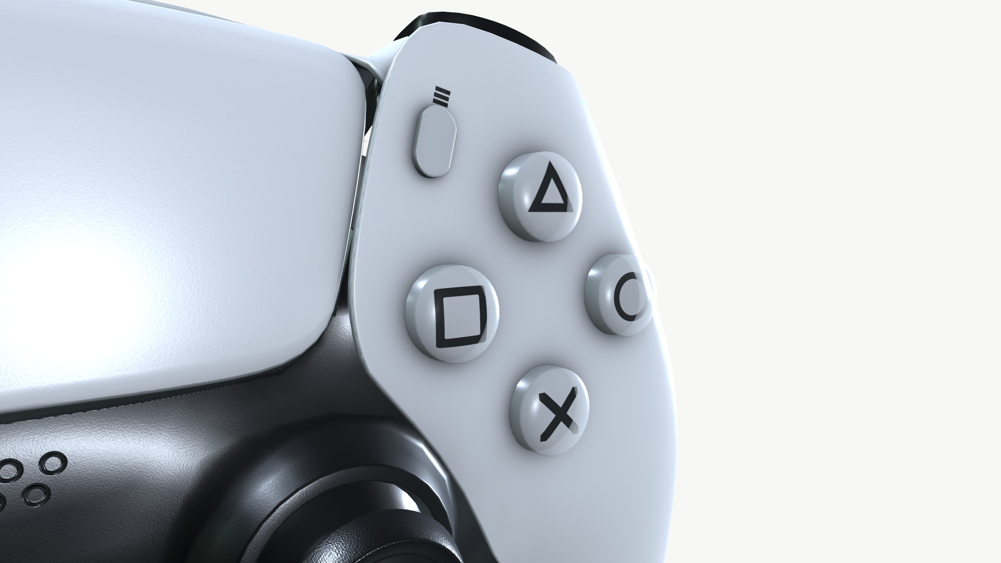 Ps5 Controller Low-poly 3D model_7