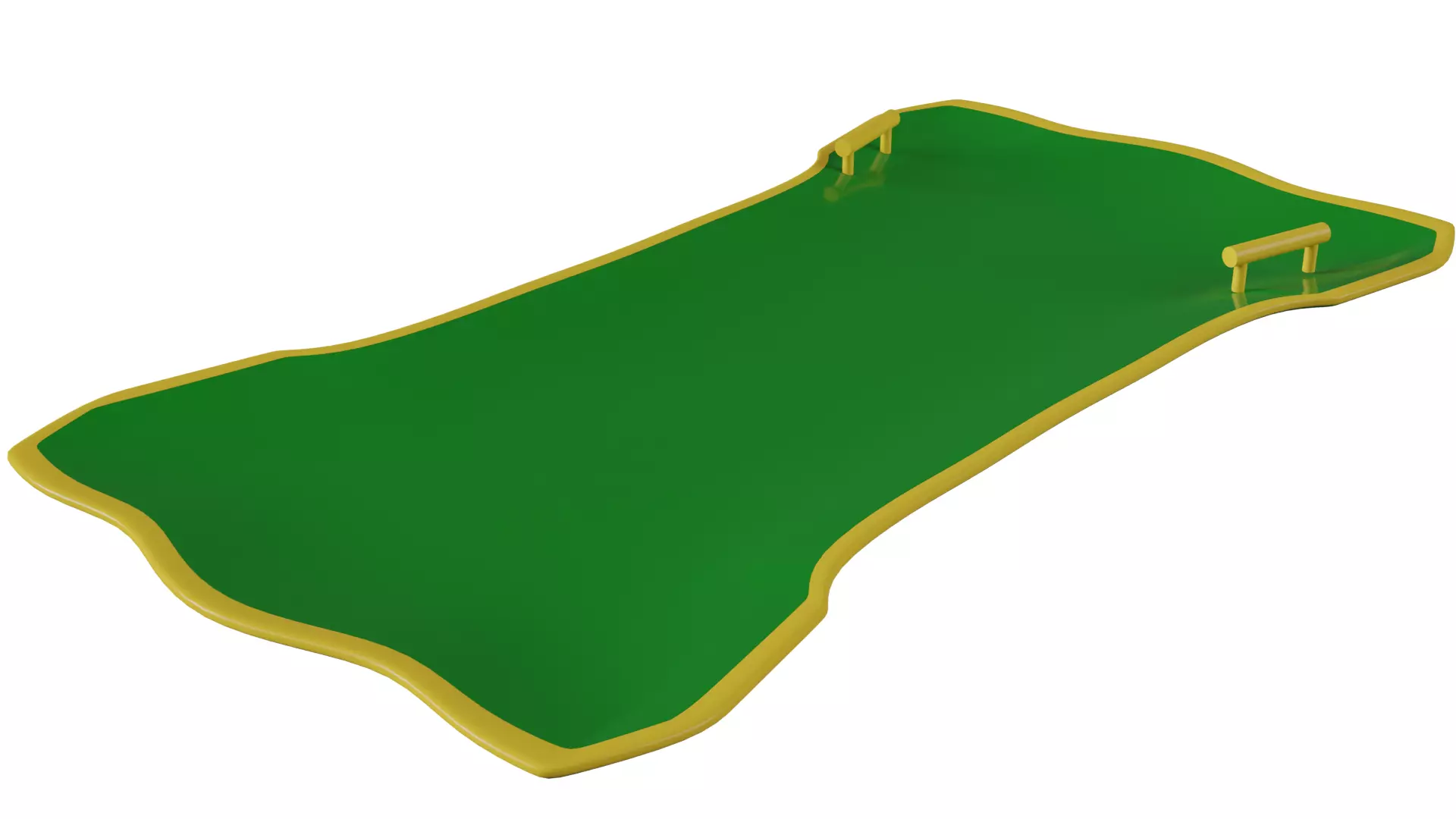 winter Sledge Low-poly 3D model_0