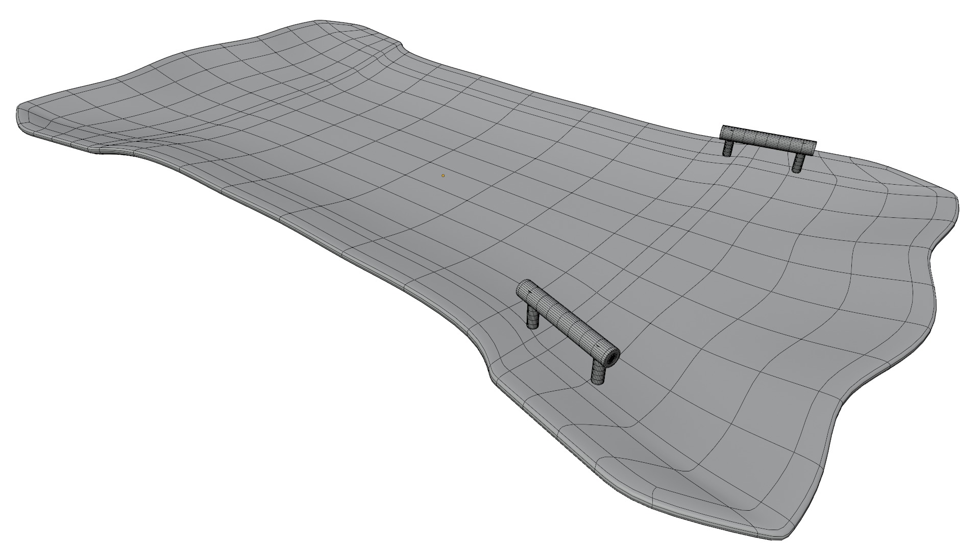 winter Sledge Low-poly 3D model_10