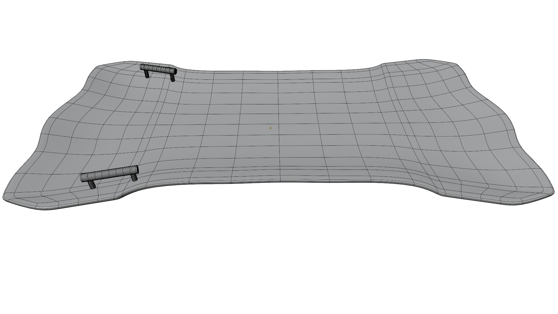 winter Sledge Low-poly 3D model_13