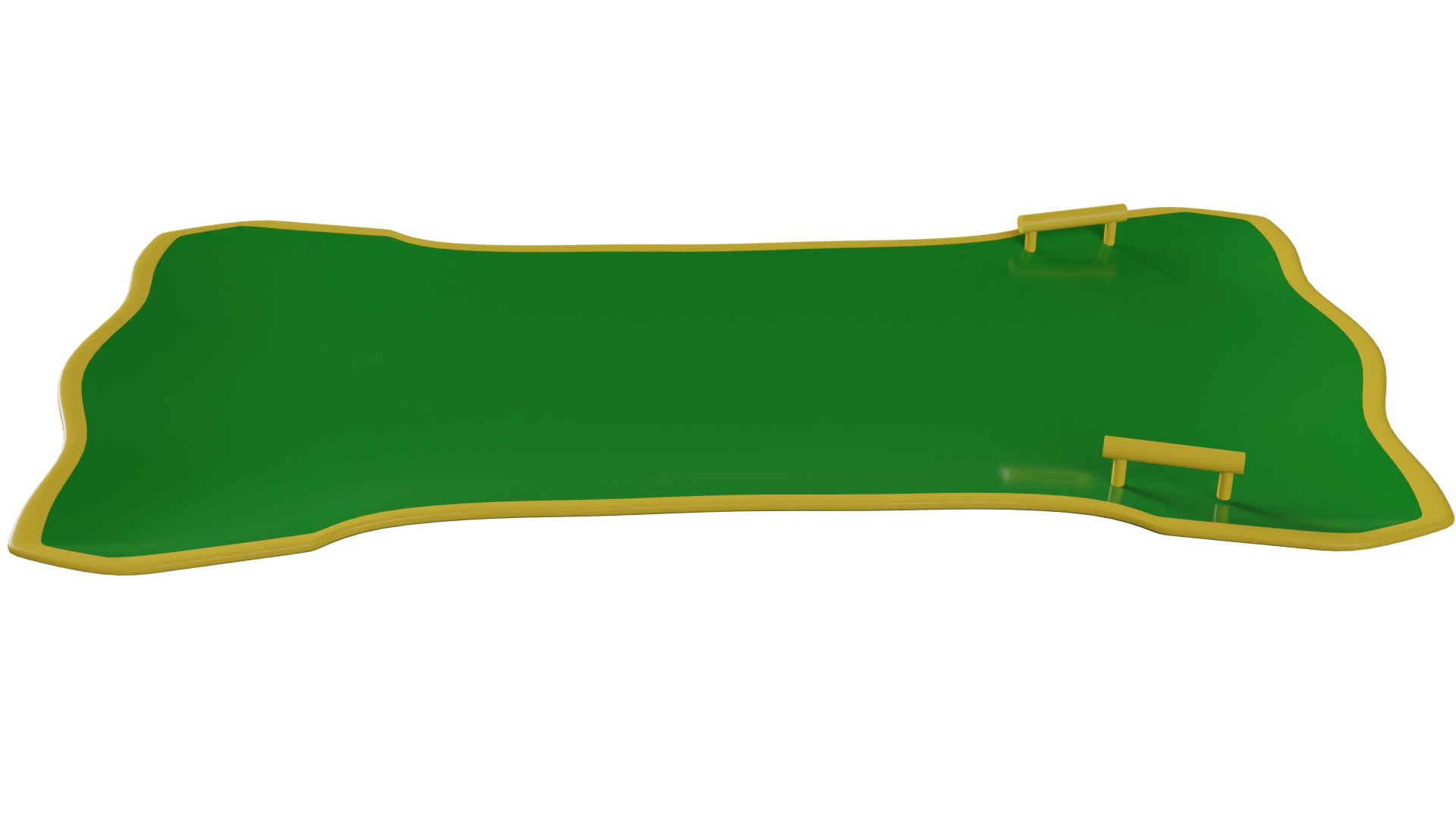 winter Sledge Low-poly 3D model_1