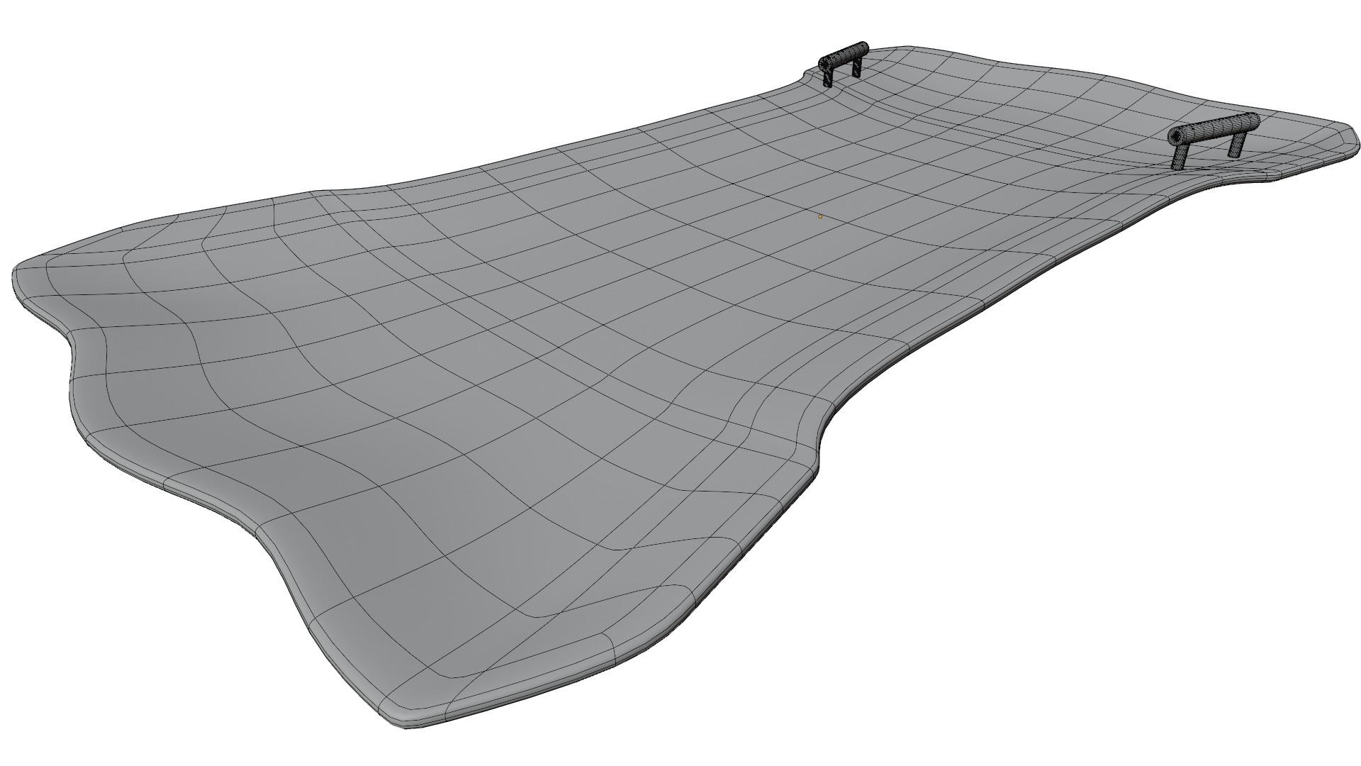 winter Sledge Low-poly 3D model_8