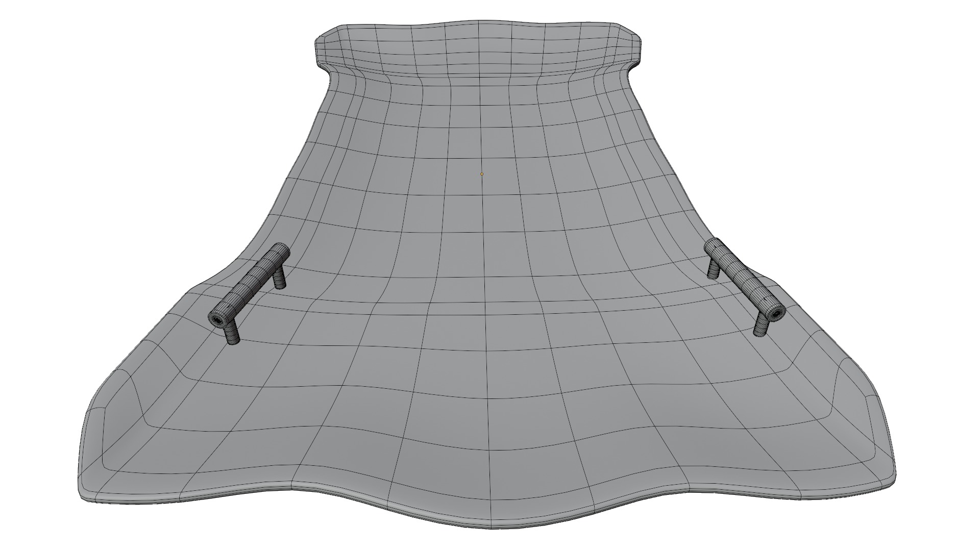 winter Sledge Low-poly 3D model_11