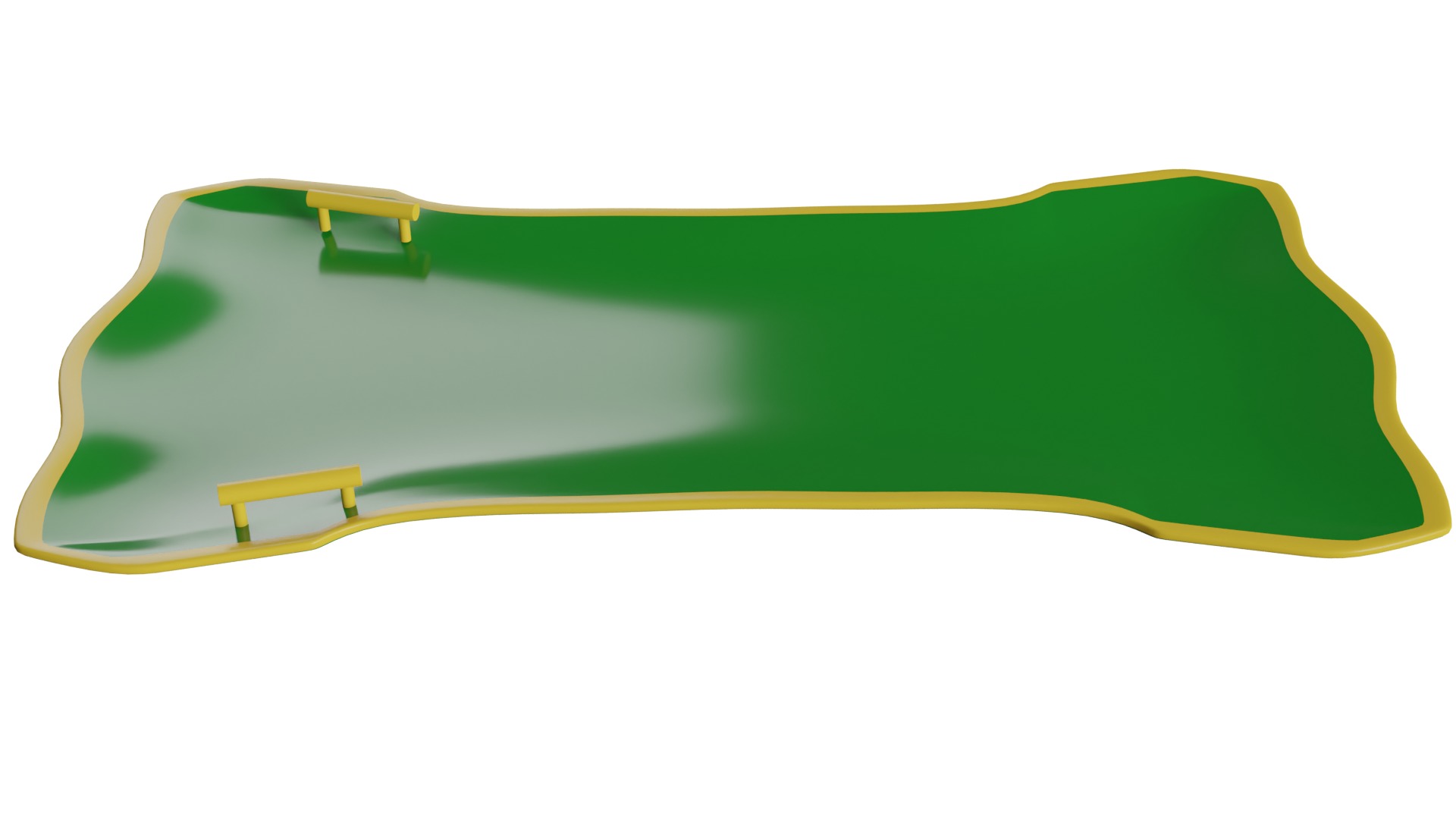 winter Sledge Low-poly 3D model_4