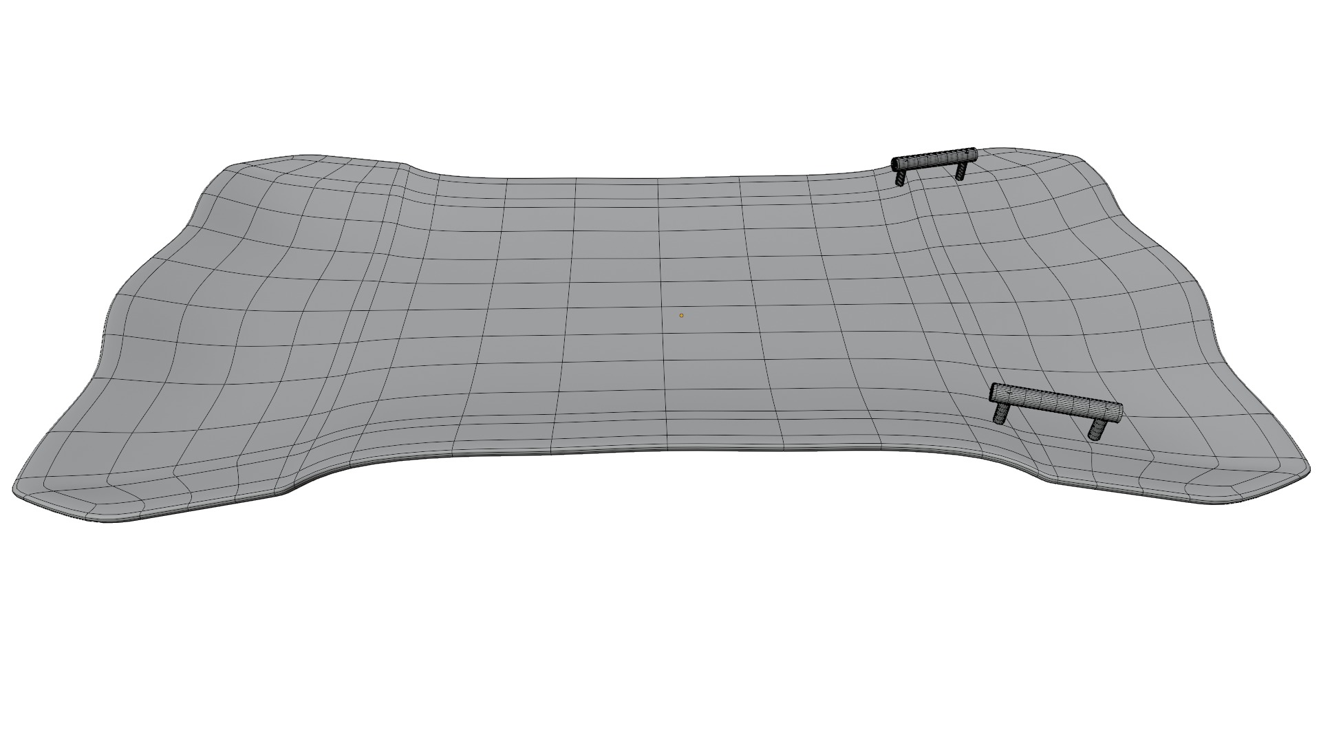 winter Sledge Low-poly 3D model_9