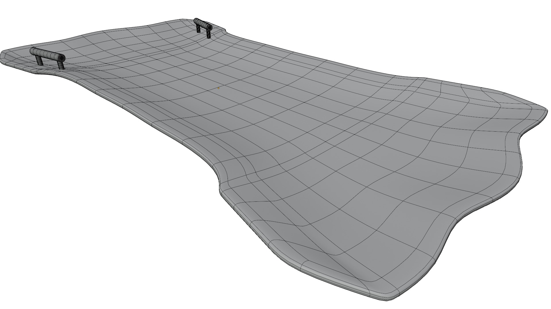 winter Sledge Low-poly 3D model_14