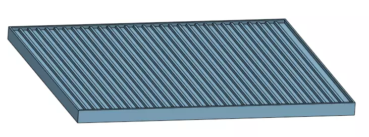 Ribbed texture plates Free 3D print model