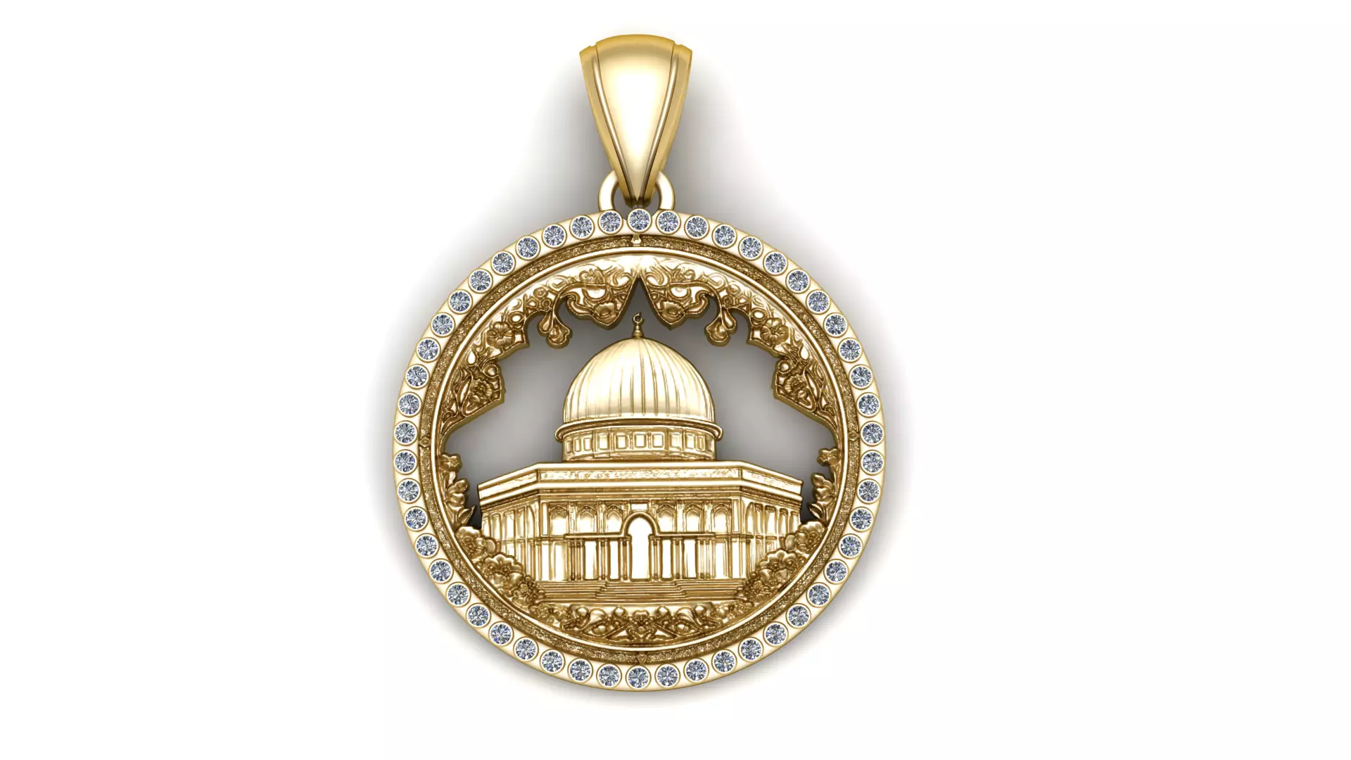 AQSA MOSQUE PENDANT 3D PRINTABLE MODEL 3D print model
