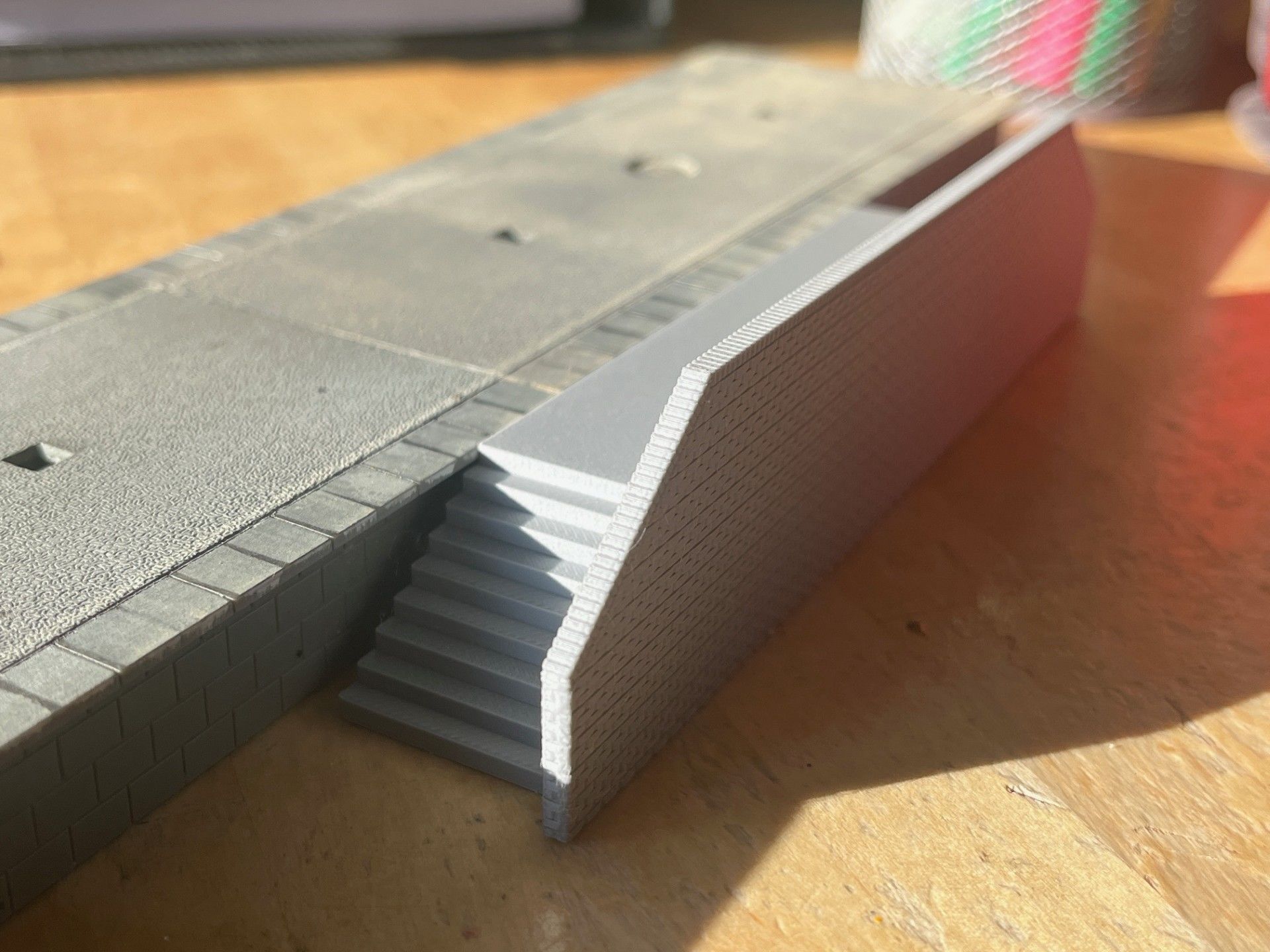 Model Railway Platform Access Steps V2 3D print model_1