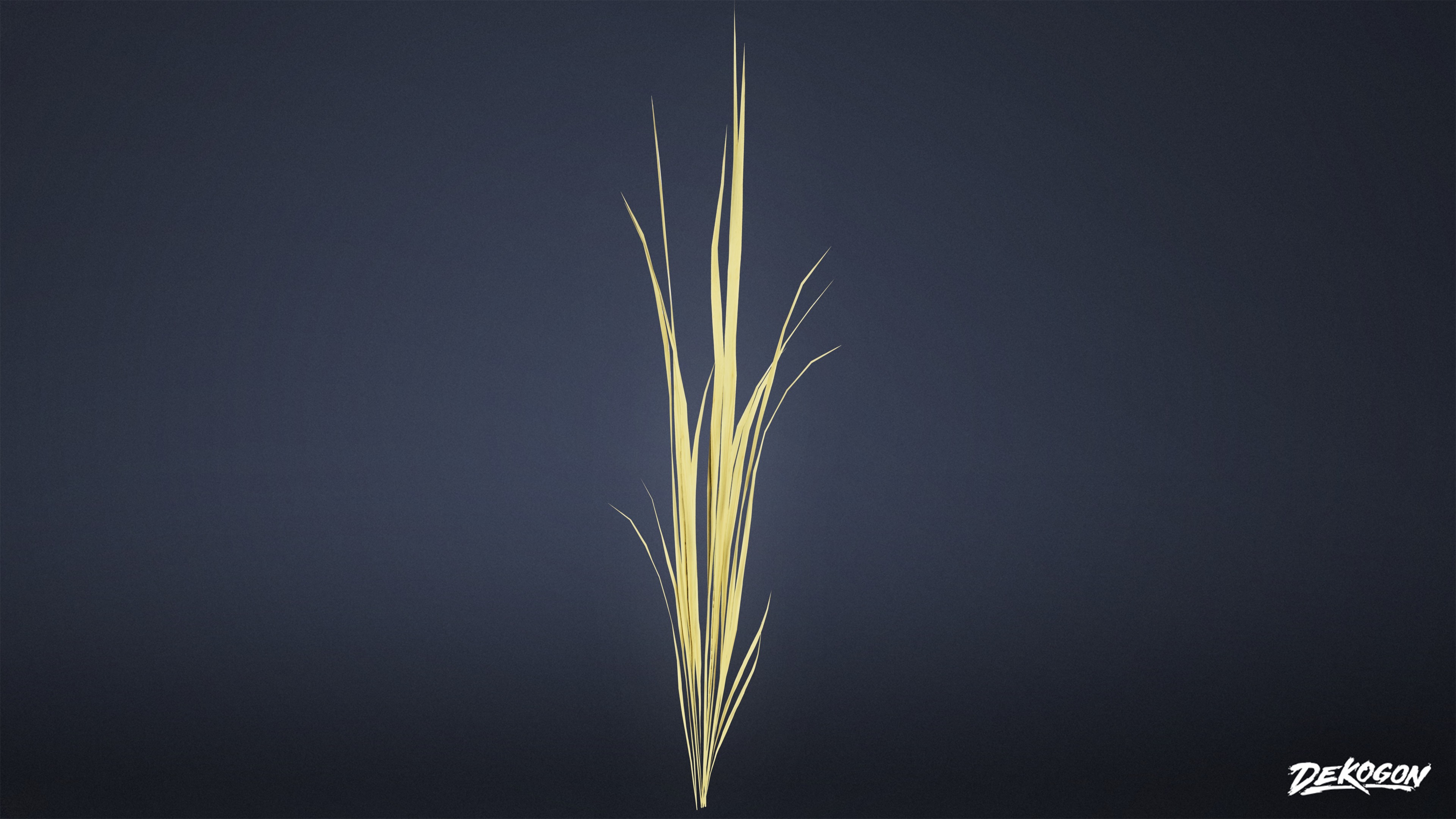 FOLIAGE - Water Stalks 01 - LOW POLY Low-poly 3D model_6