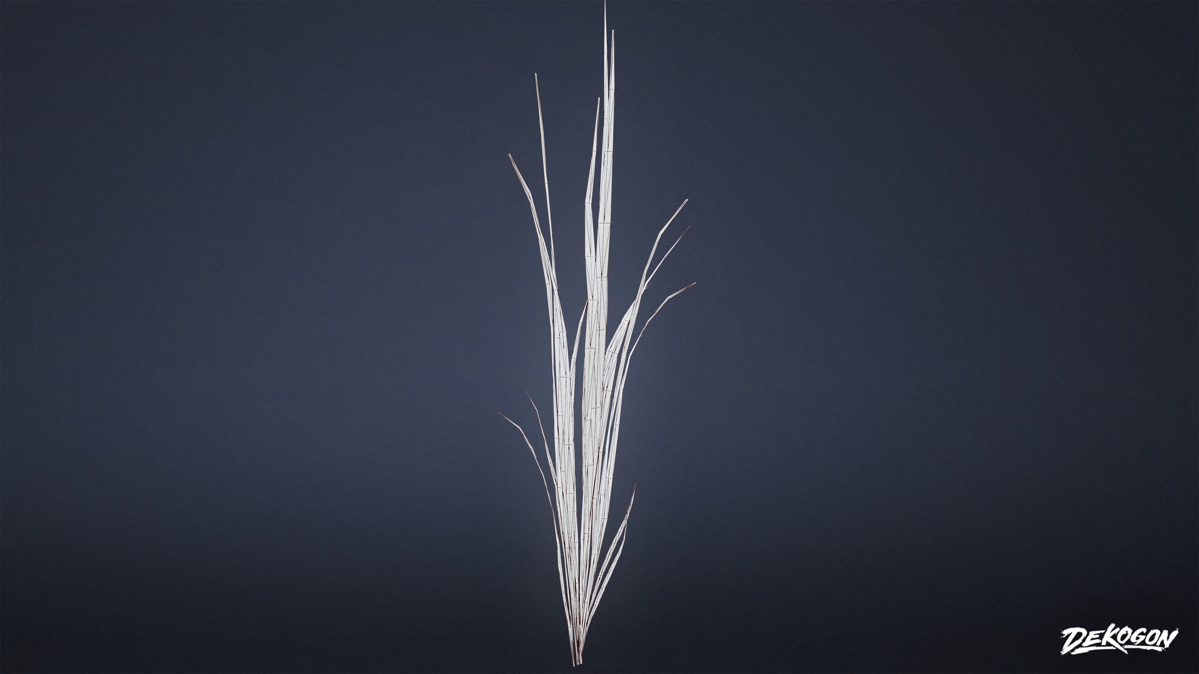 FOLIAGE - Water Stalks 01 - LOW POLY Low-poly 3D model_7