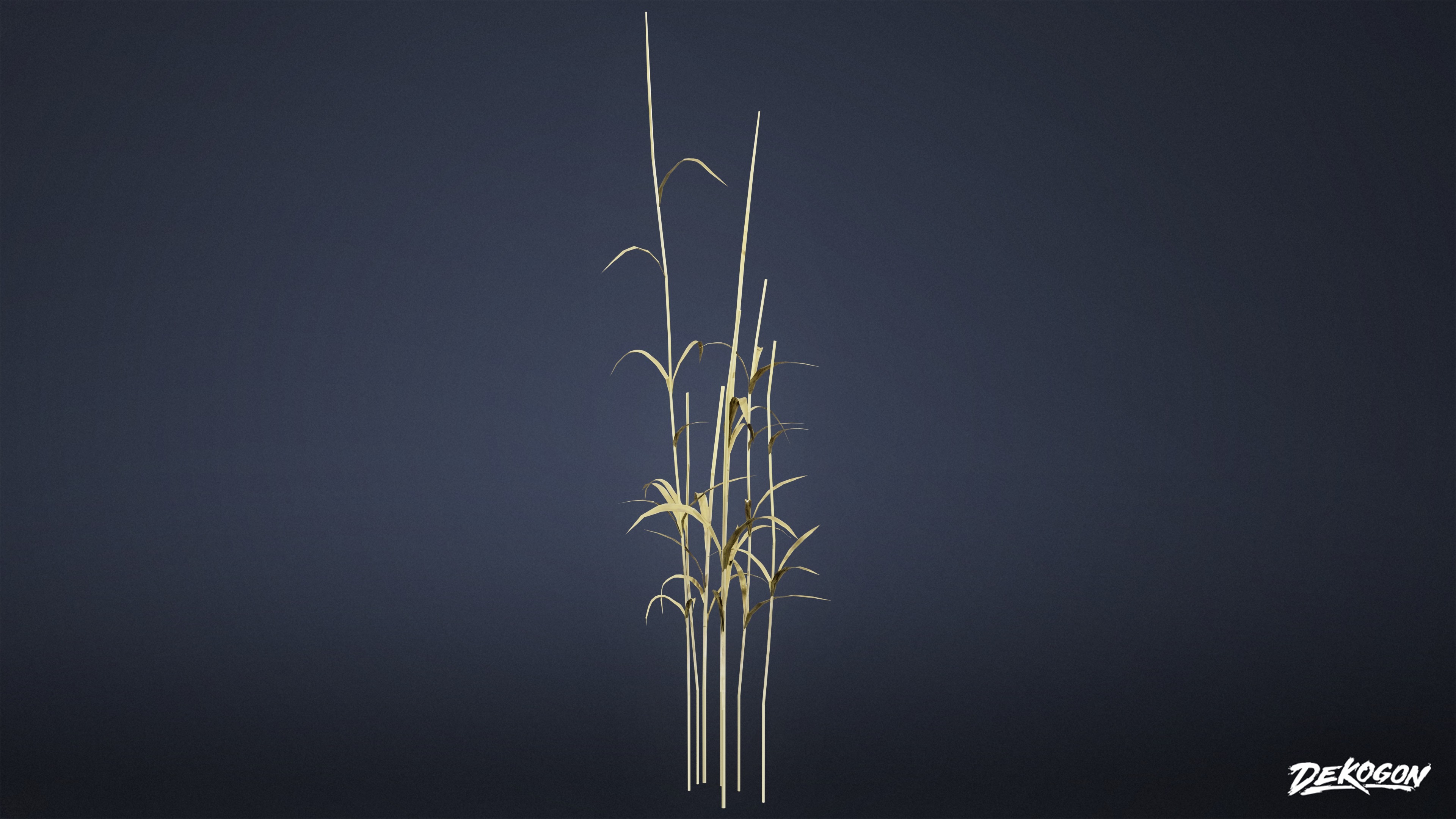 FOLIAGE - Water Stalks 01 - LOW POLY Low-poly 3D model_3