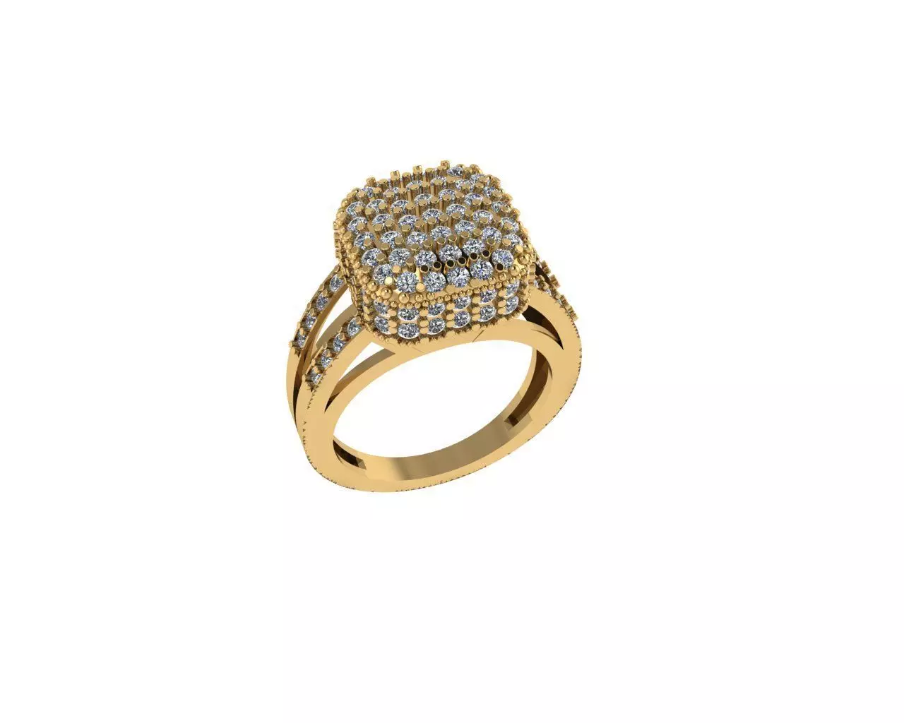 Girls Fashion Ring 3D print model