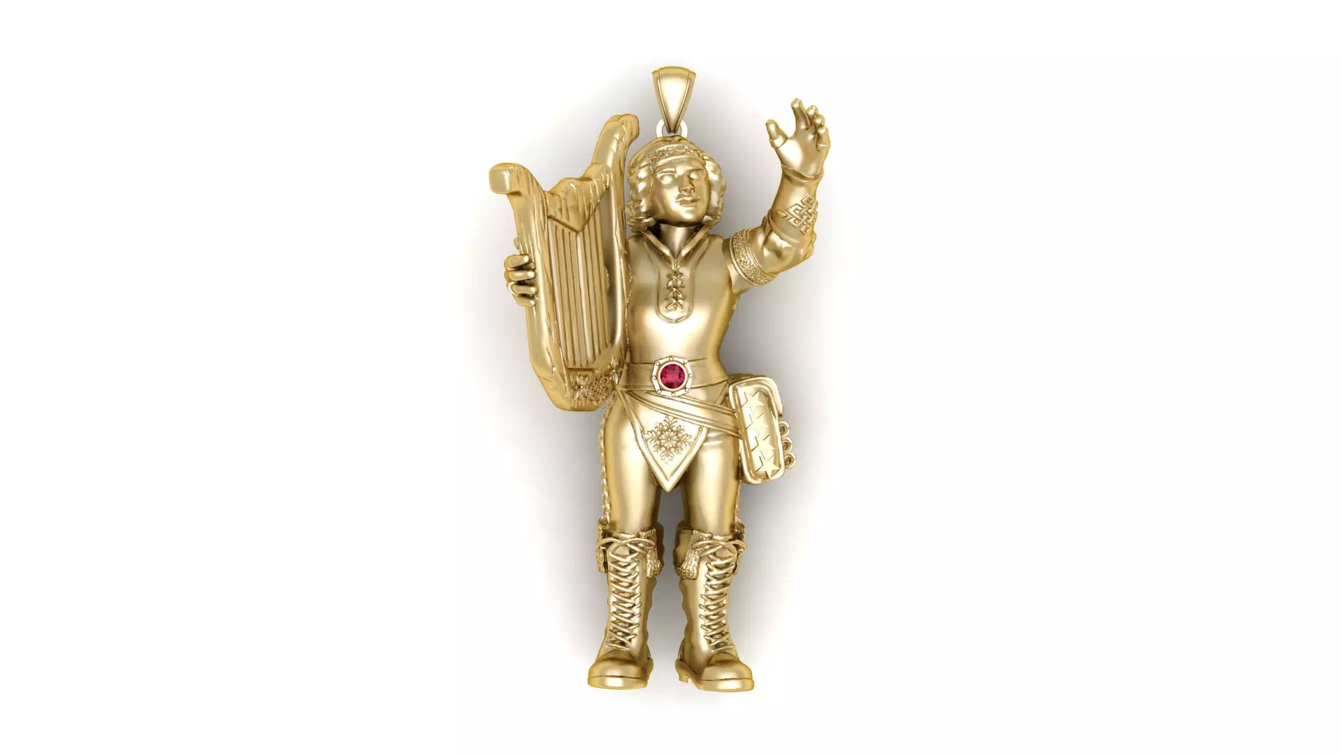 MUSICIAN PENDANT 3D PRINTABLE MODEL 3D print model