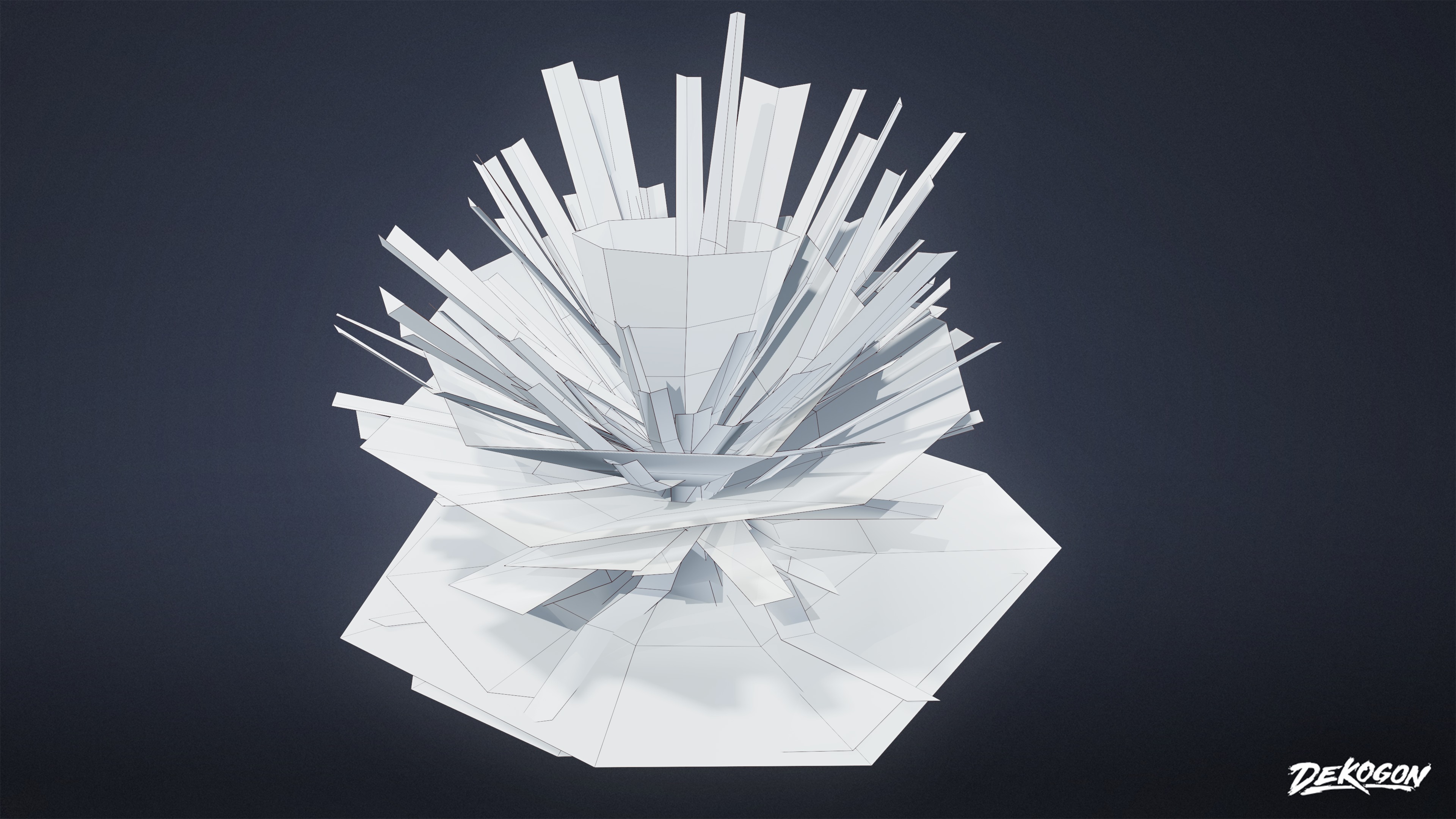 FOLIAGE - Yucca - LOW POLY Low-poly 3D model_7