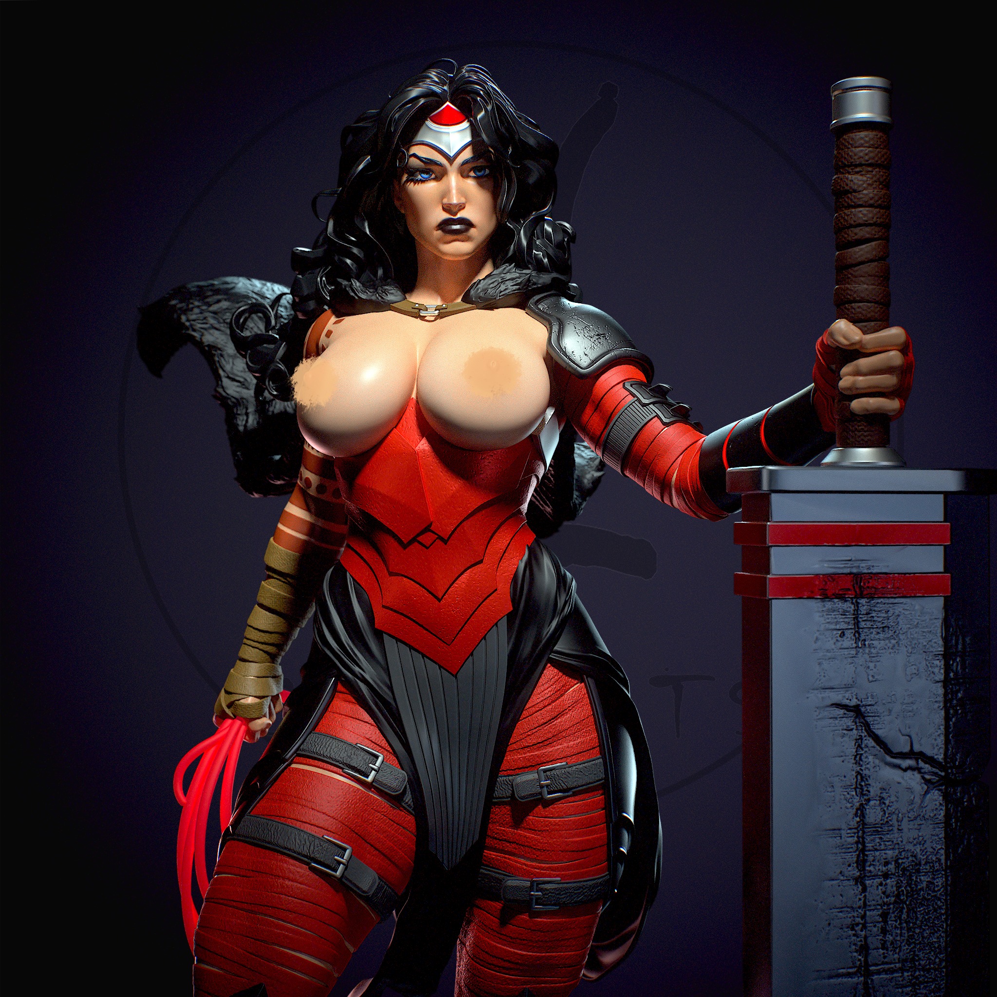 Absolute Wonder woman with NSFW 3D print model_6