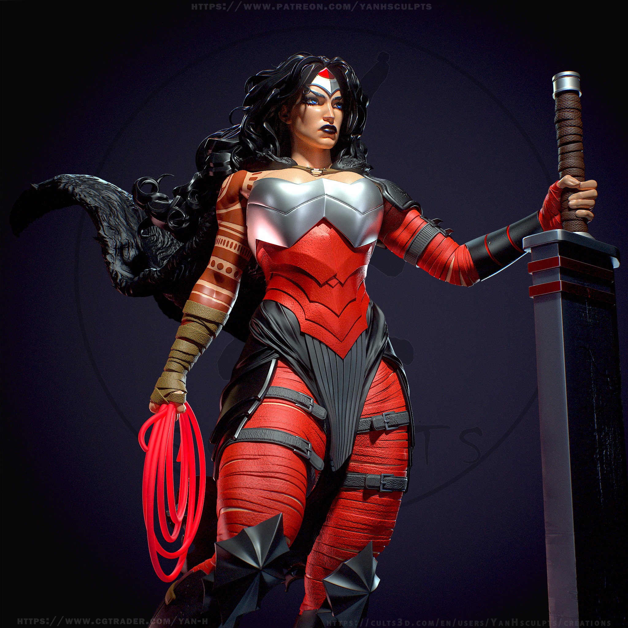 Absolute Wonder woman with NSFW 3D print model_5