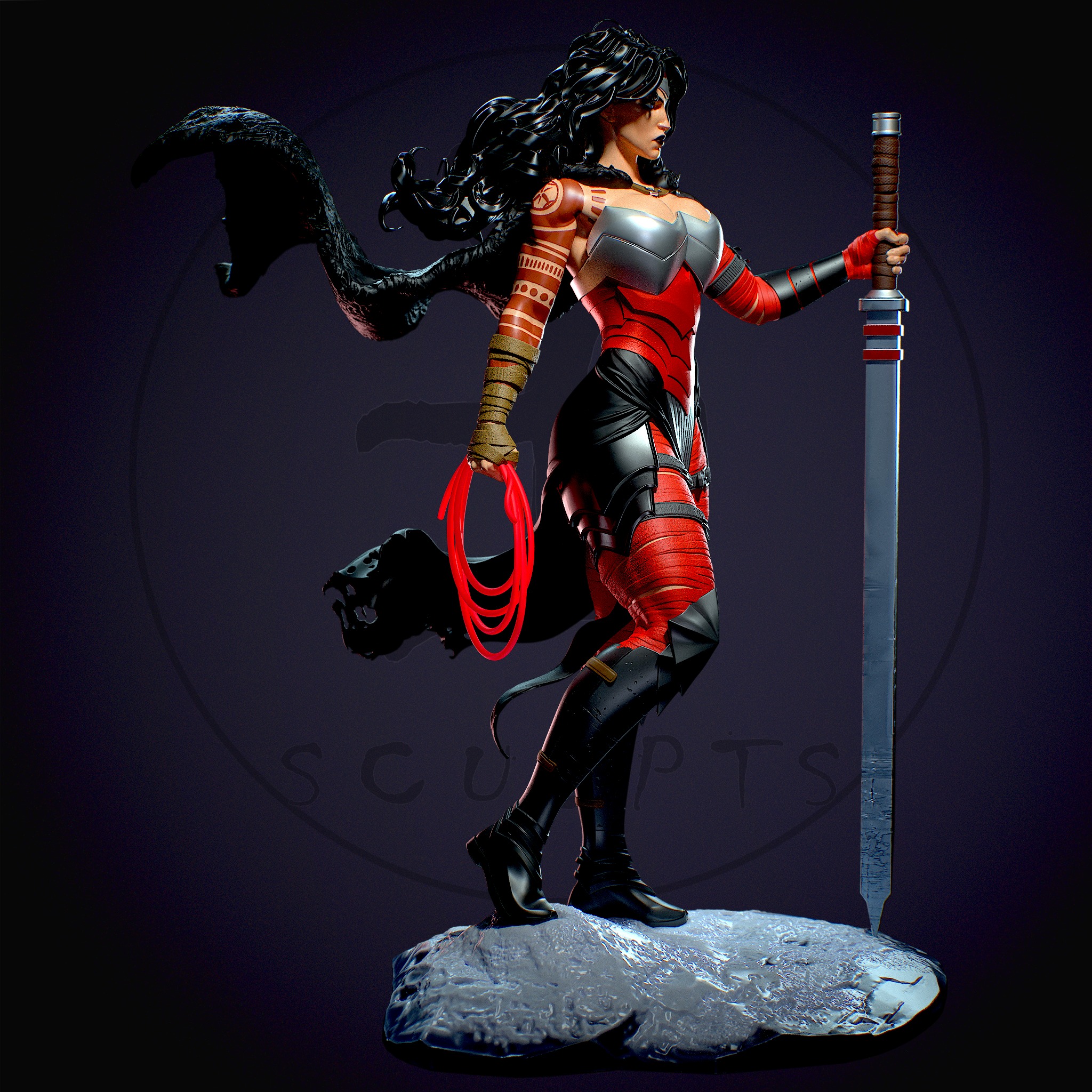 Absolute Wonder woman with NSFW 3D print model_2