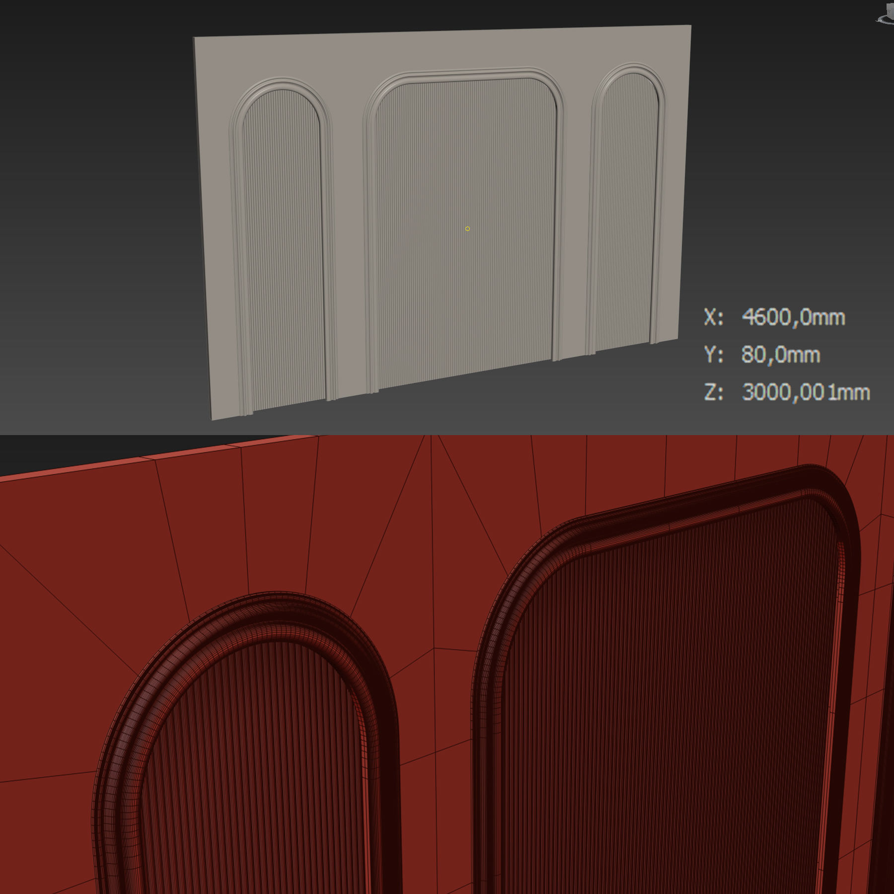 Decorative V17 Wall Panels 3D model_3