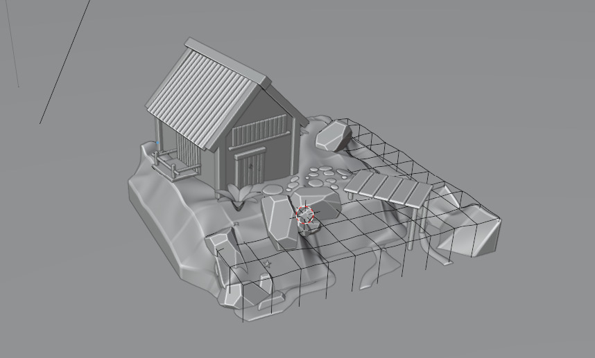 Small Beach Hut 3D model_2