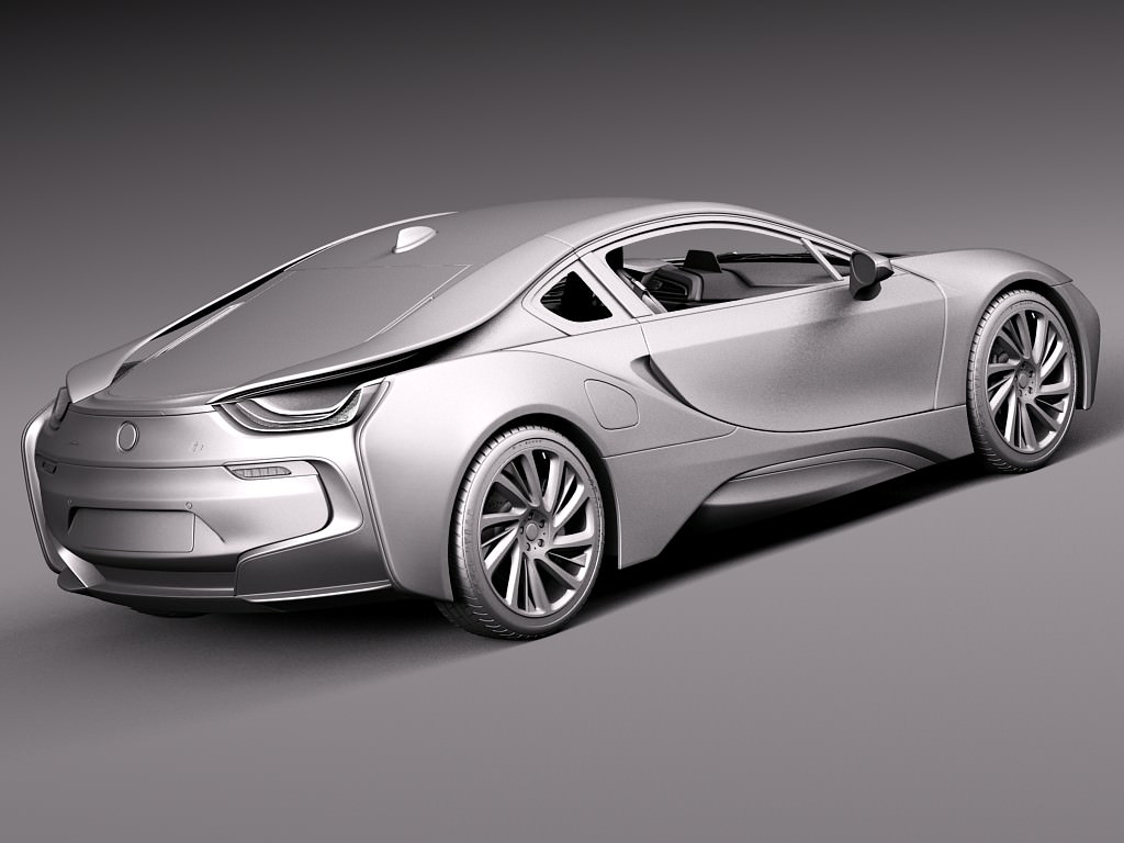 BMW i8 coupe 2015 3D Model .max .obj .3ds .fbx .c4d .lwo .lw .lws - CGTrader.com