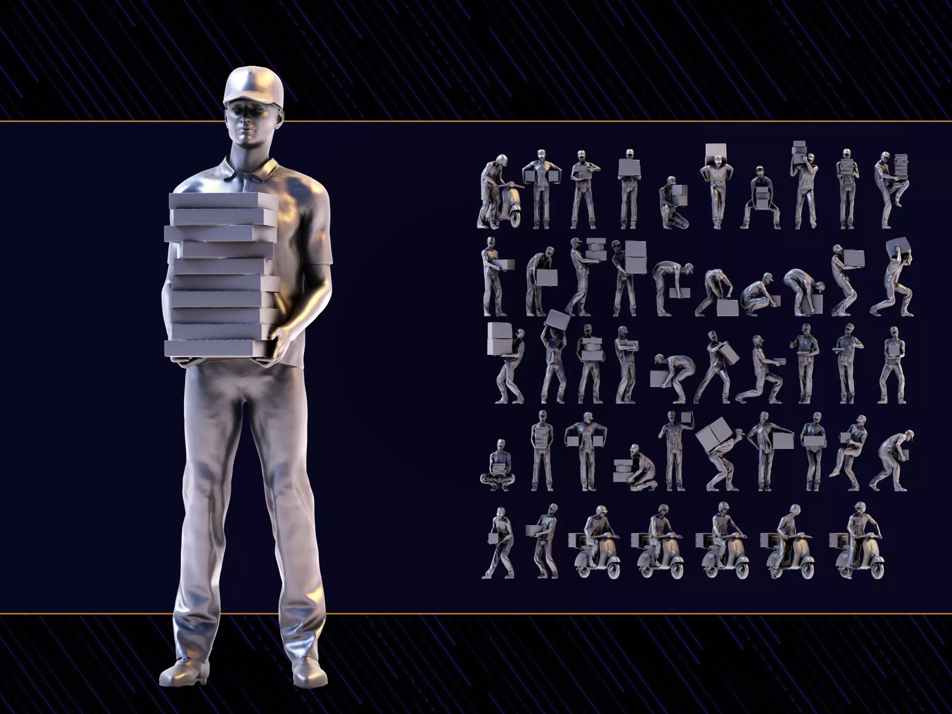 Delivery Man 3D model