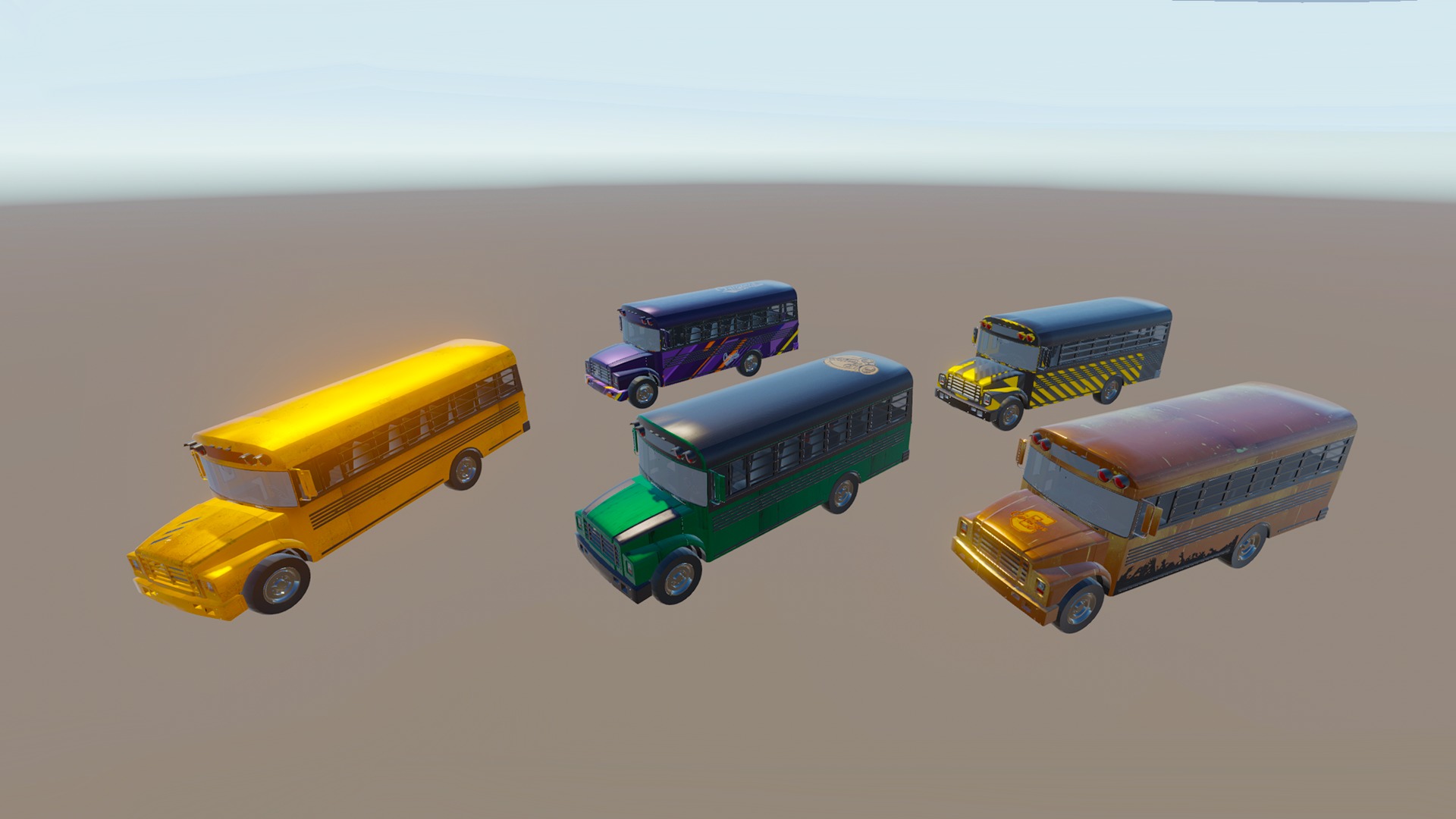 Heavy Vehicles Pack Low-poly 3D model_5
