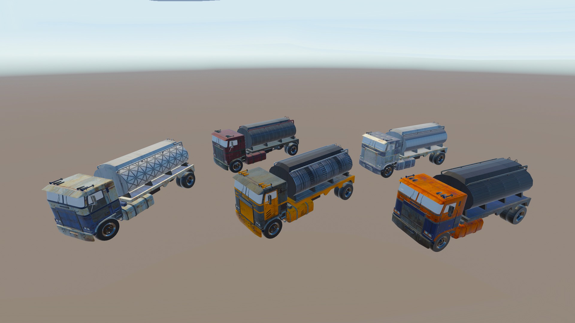 Heavy Vehicles Pack Low-poly 3D model_4