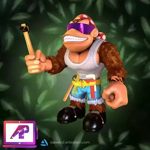 Funky Kong Donkey Kong Country 3 version