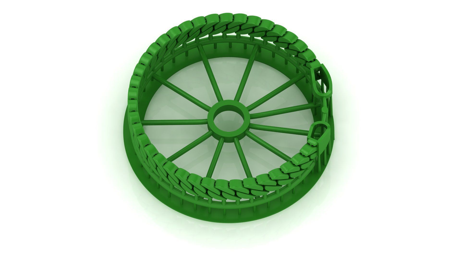 5 SET SPIRAL 3D CUBAN BRACELET OR CHAIN OR NECKLACE  3D Model Collection_8