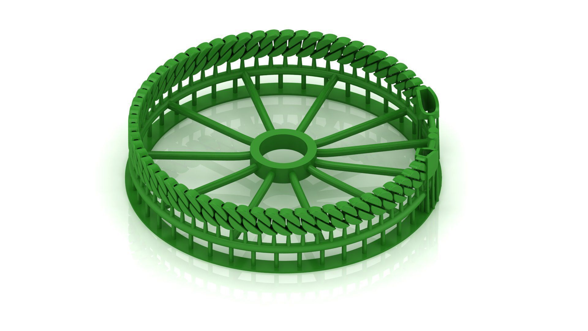 5 SET SPIRAL 3D CUBAN BRACELET OR CHAIN OR NECKLACE  3D Model Collection_4